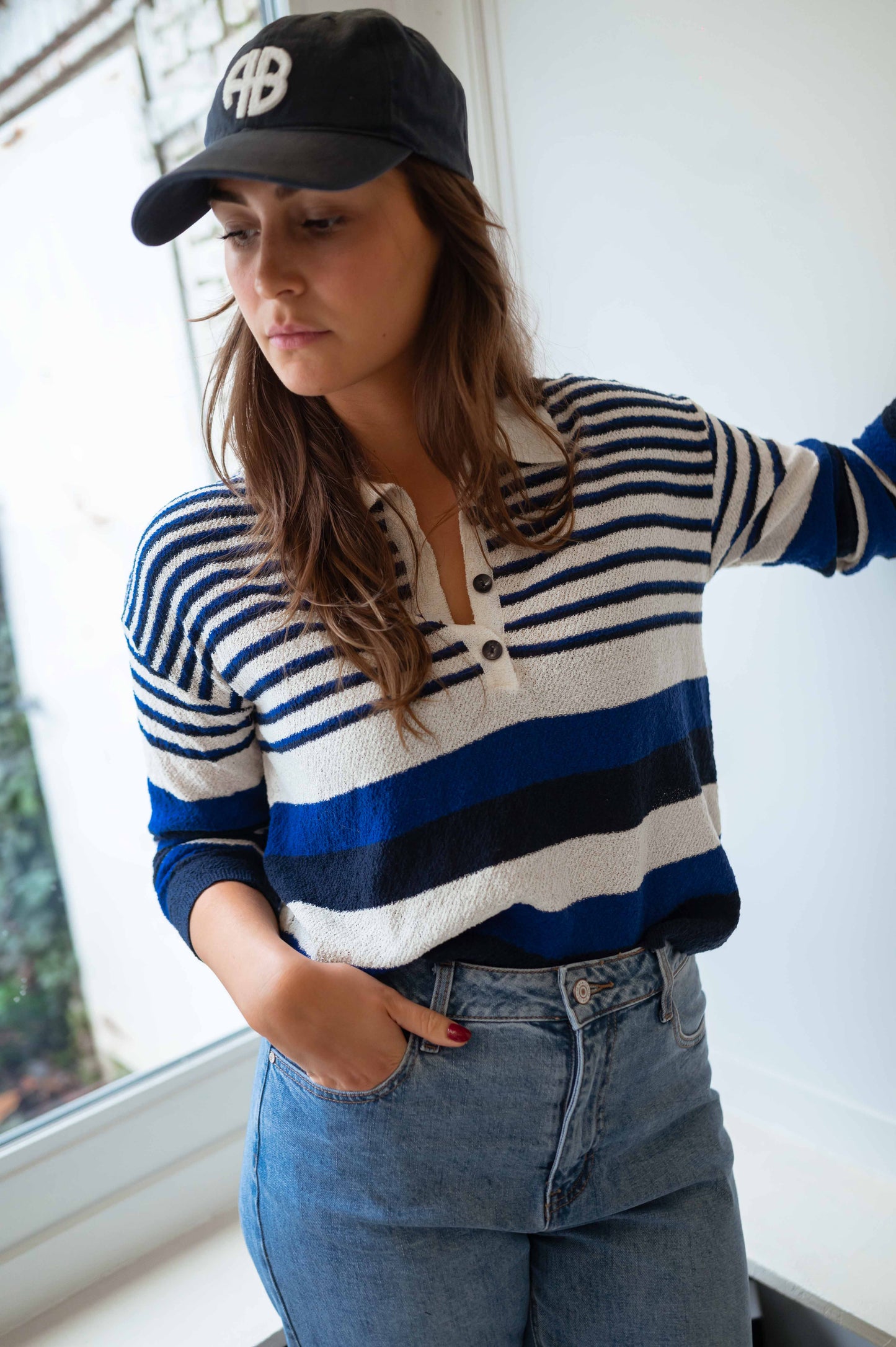 Blue Striped Remi Sweater