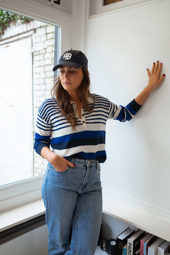 Blue Striped Remi Sweater