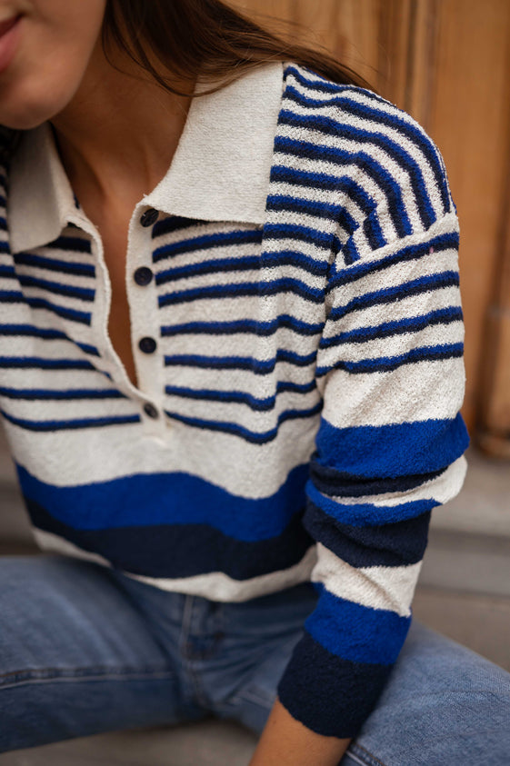 Blue Striped Remi Sweater