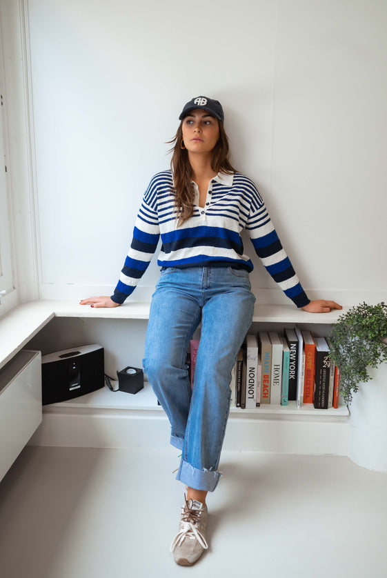 Blue Striped Remi Sweater