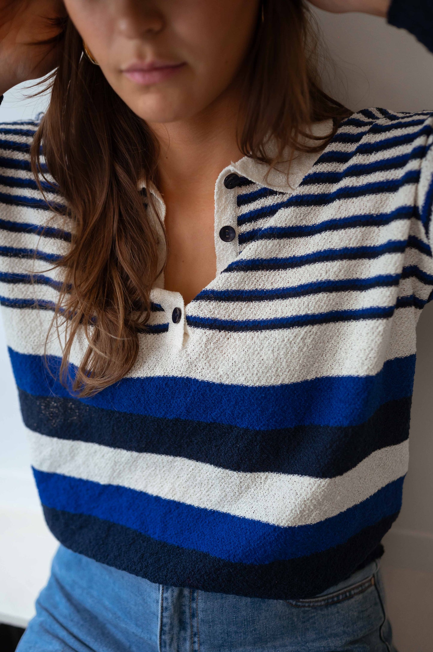 Blue Striped Remi Sweater