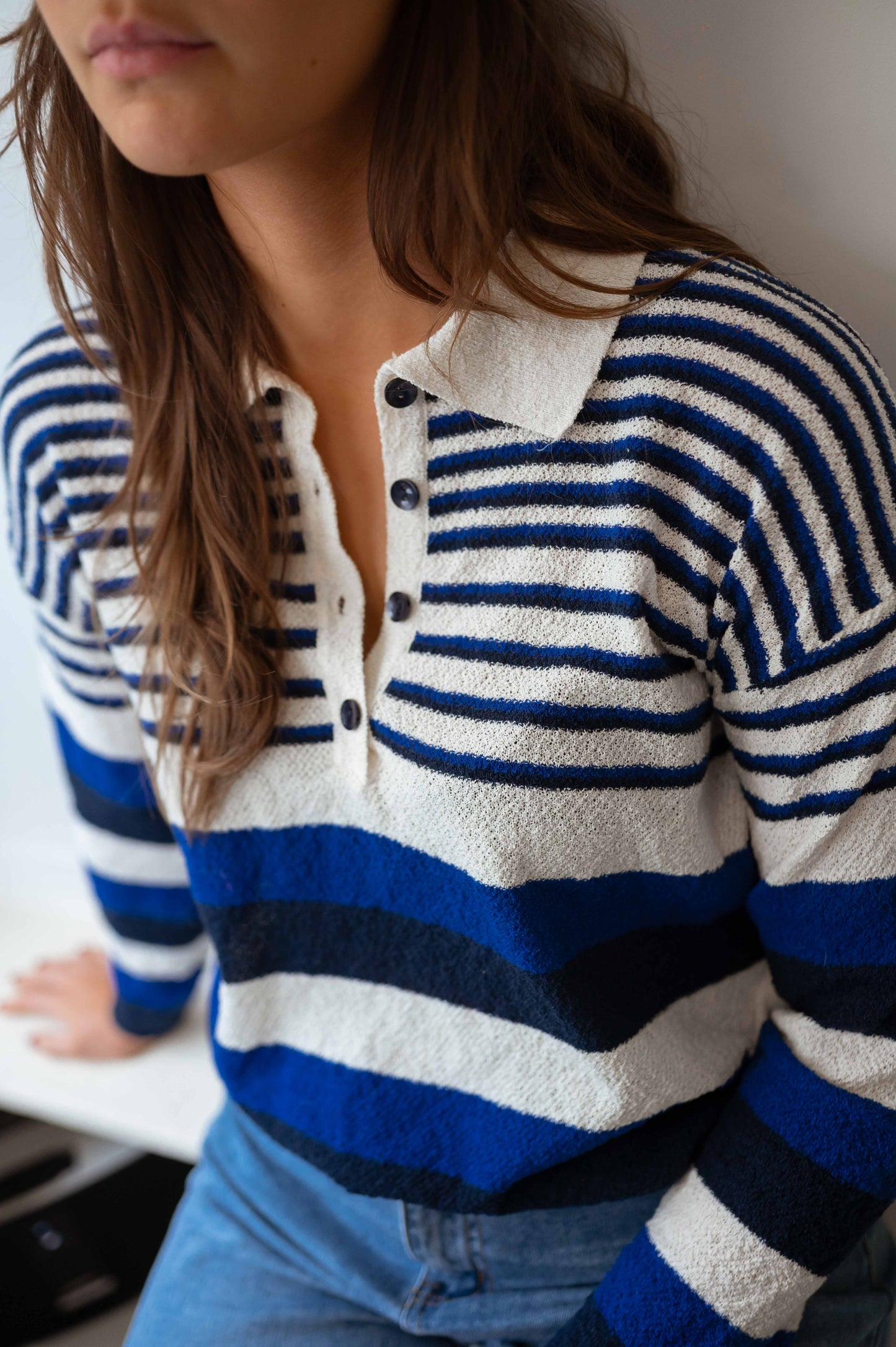 Blue Striped Remi Sweater