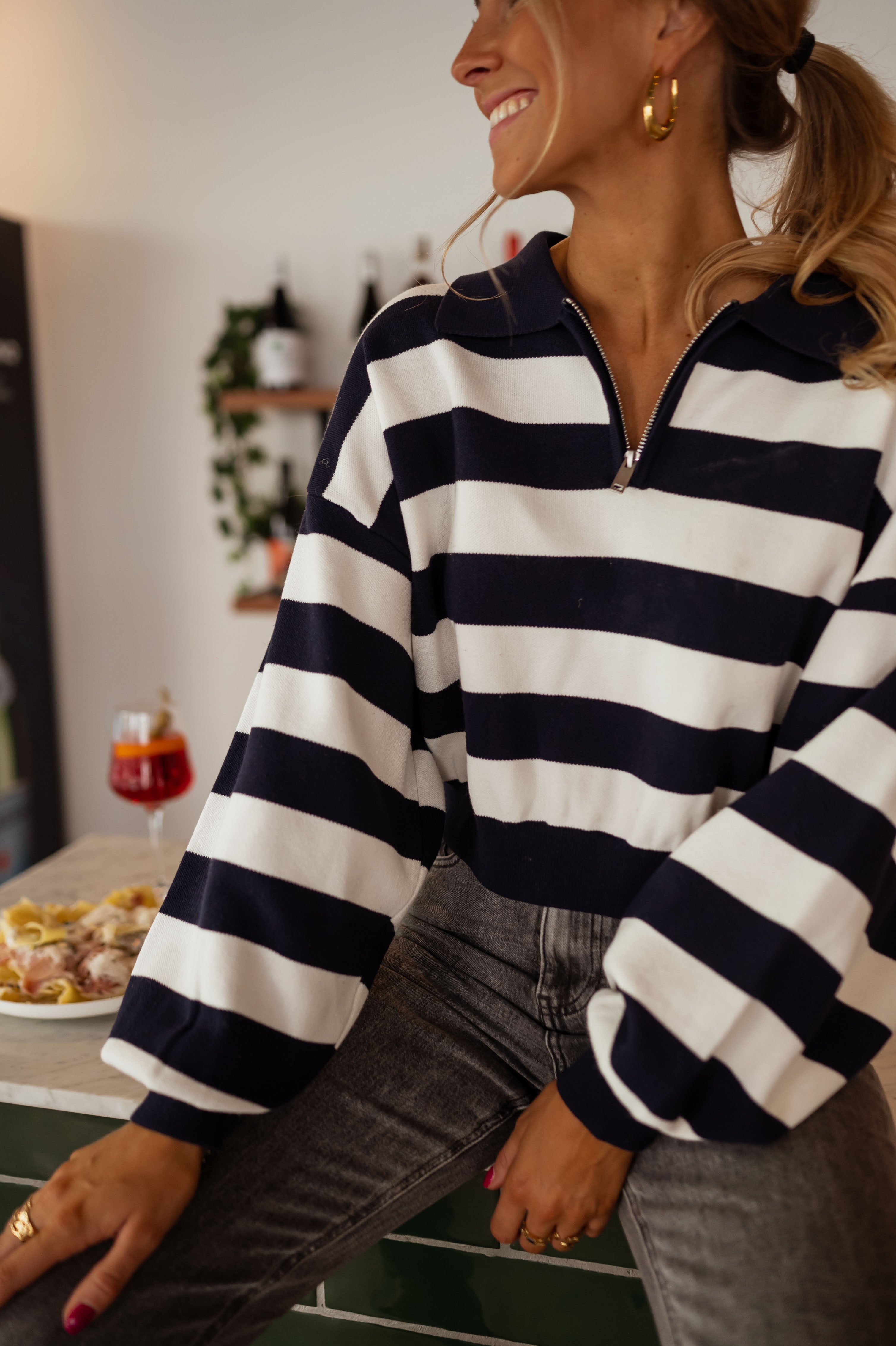 Striped Elise Sweater