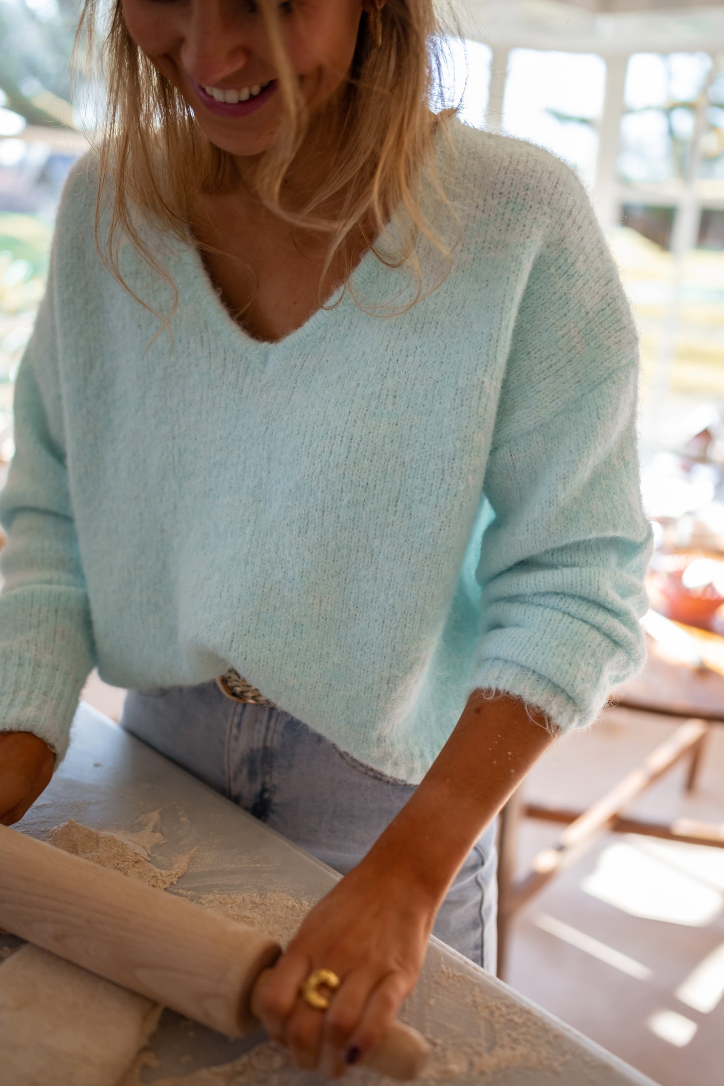 Blue Shade Sweater