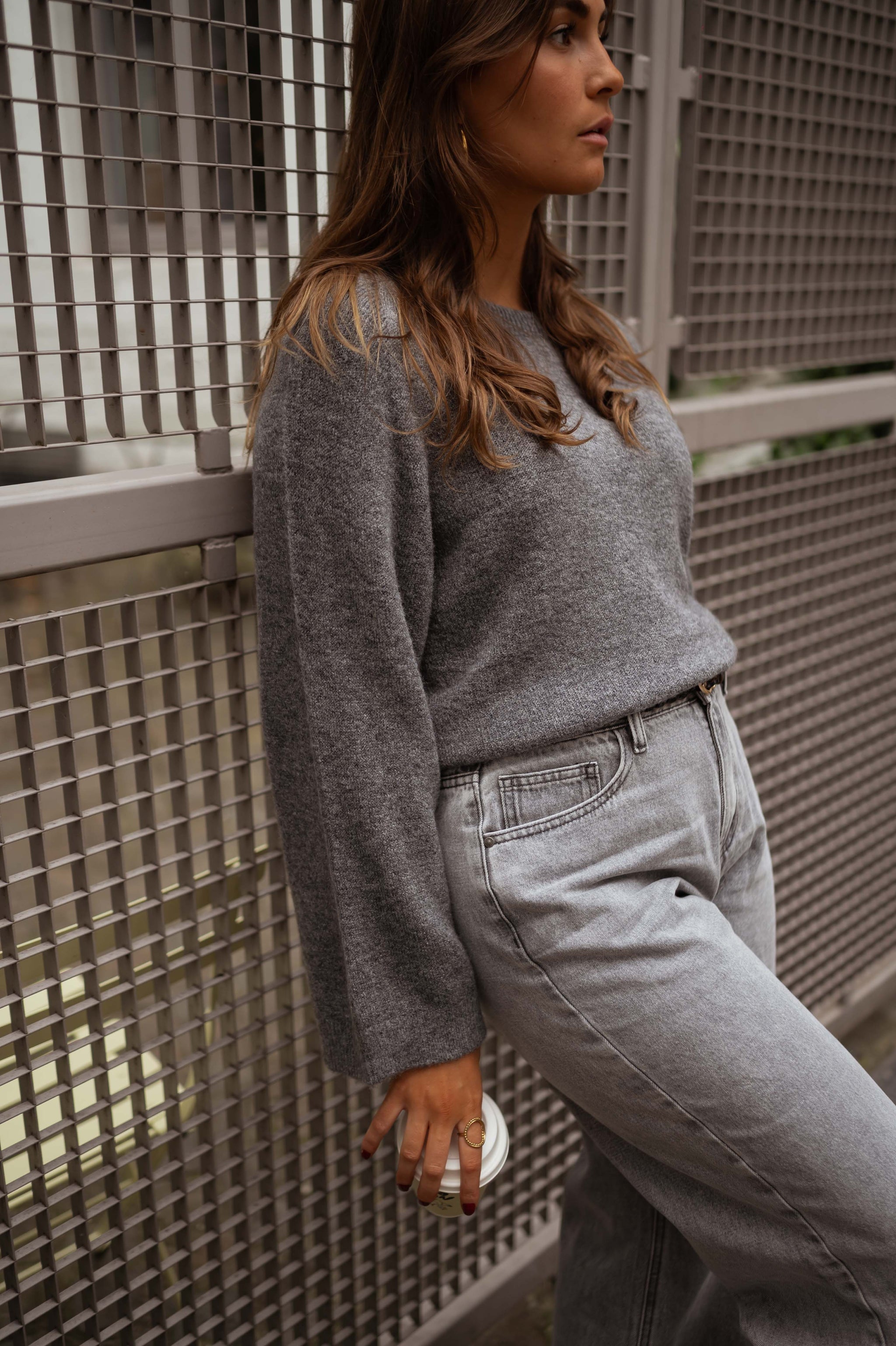 Grey Wallas Sweater