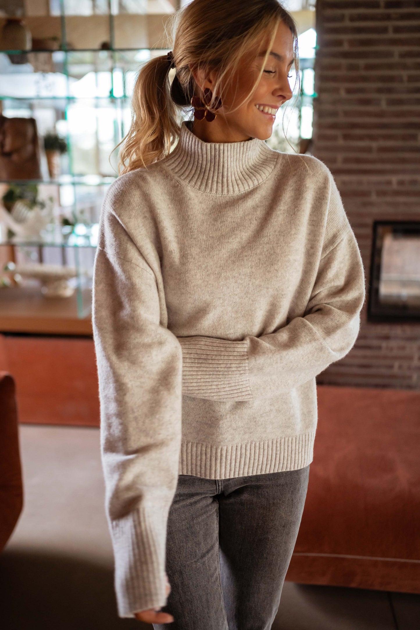 Grey Gawen Sweater