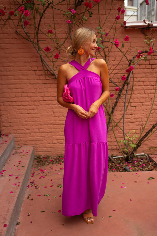 Purple Aubane Dress