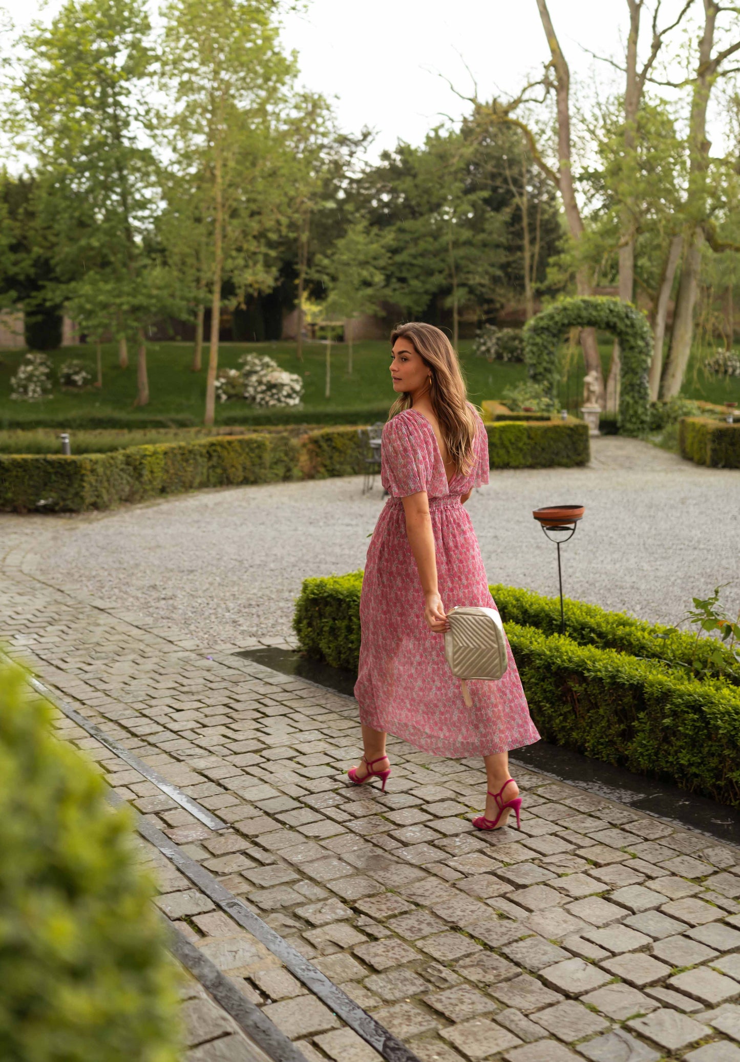 Pink Floral Ottilia Dress