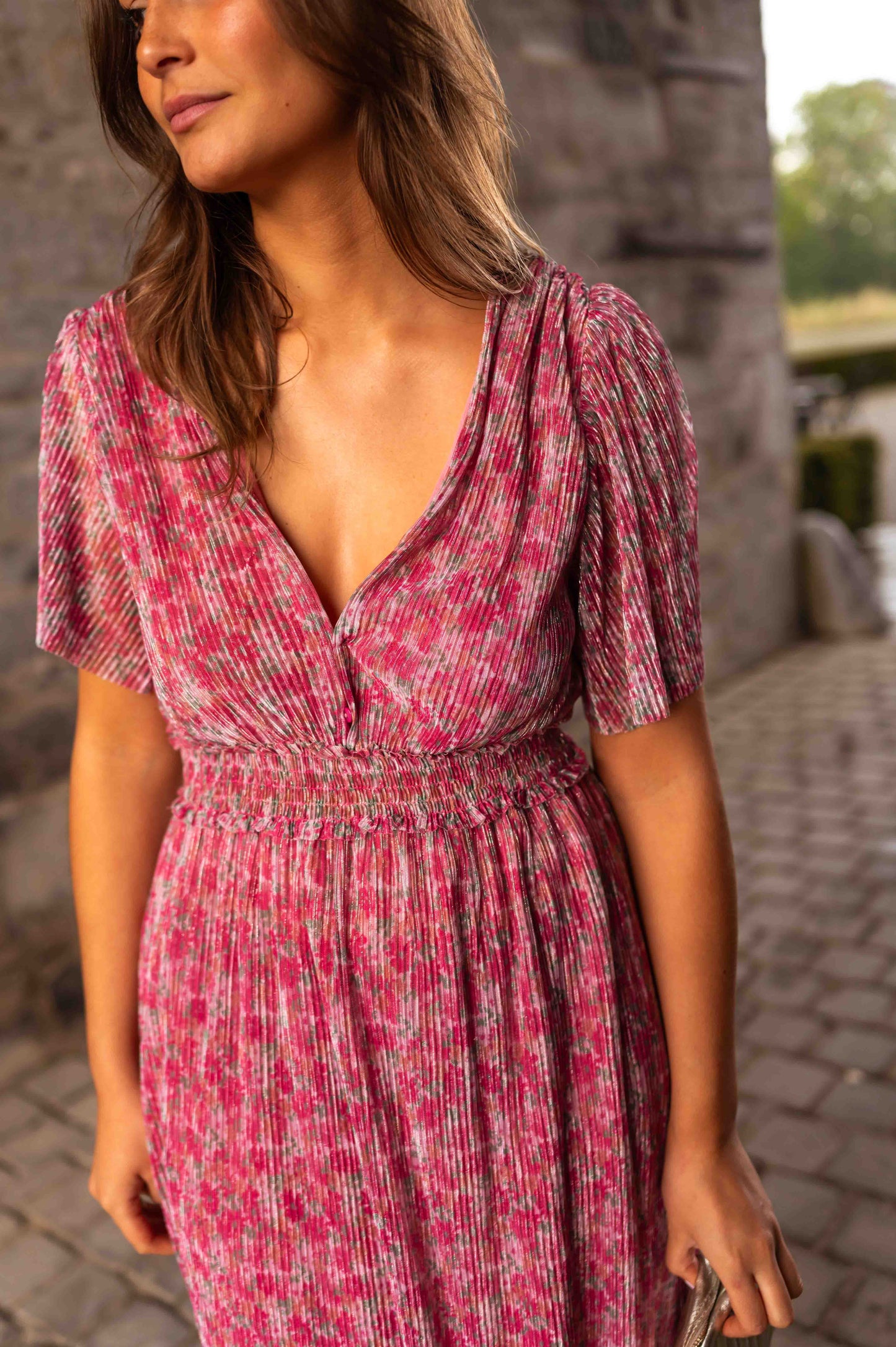 Pink Floral Ottilia Dress