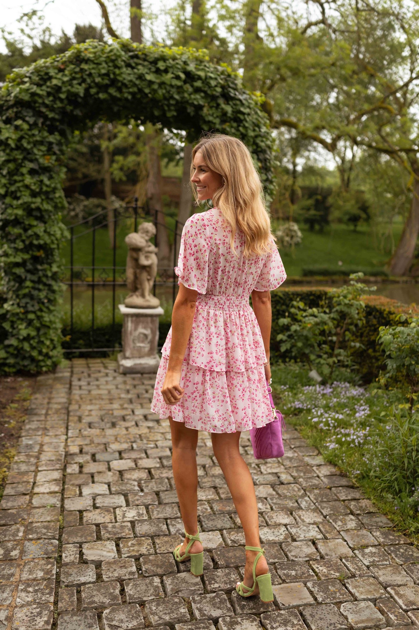 Pink Floral Sabine Dress