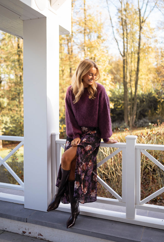 Purple and Black Shelly Dress