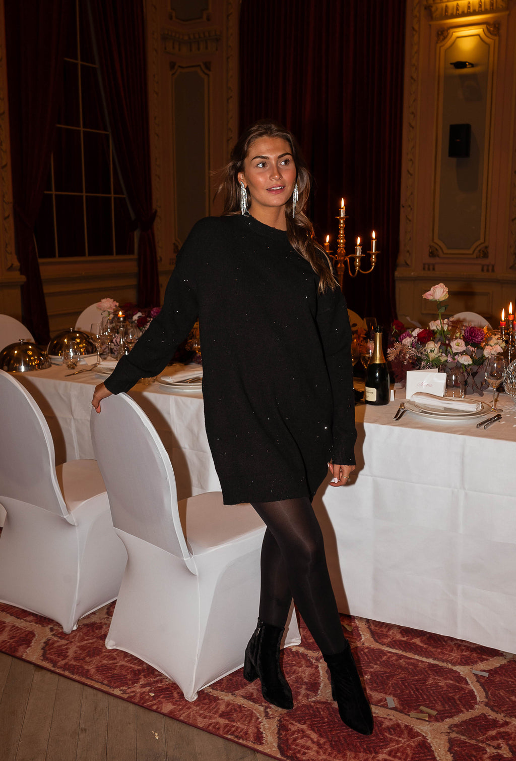 Black Misha Sweater Dress | Easy Clothes North America