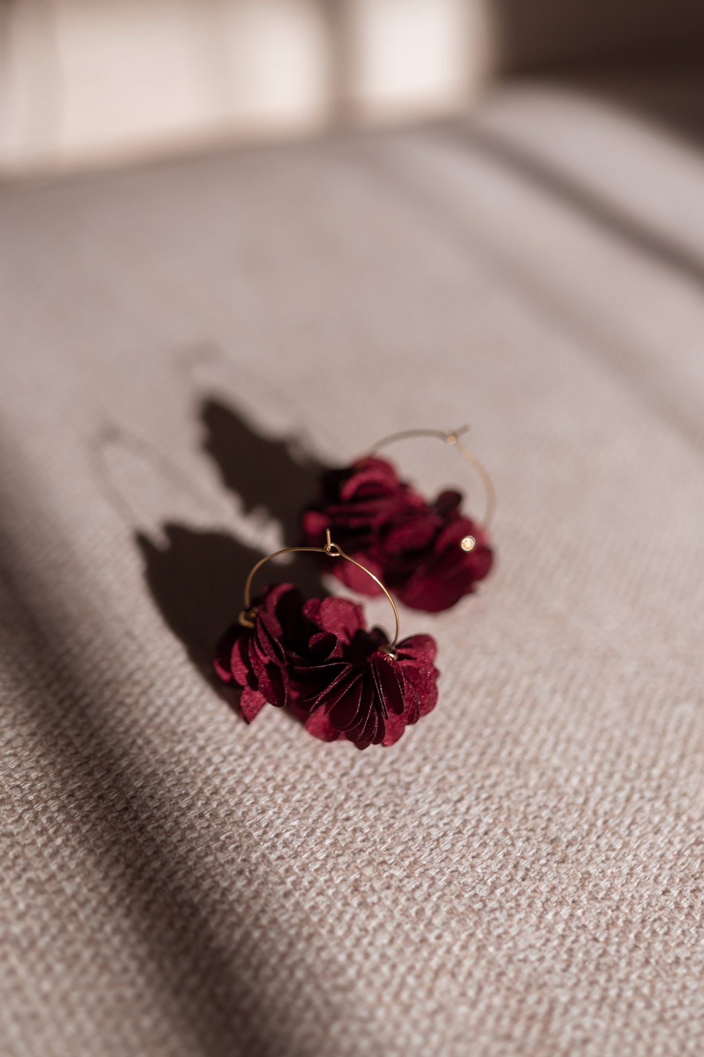 Burgundy Tamara Earrings