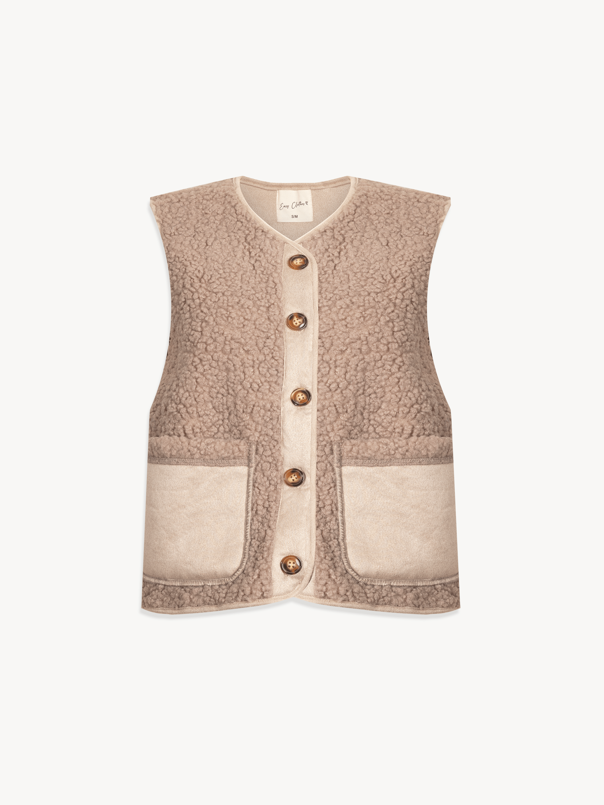 Taupe Ghislain Sleeveless Cardigan