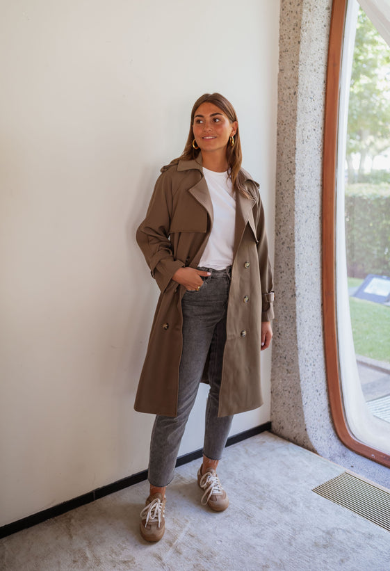 Chocolate Haron Trench Coat – Easy Clothes North America