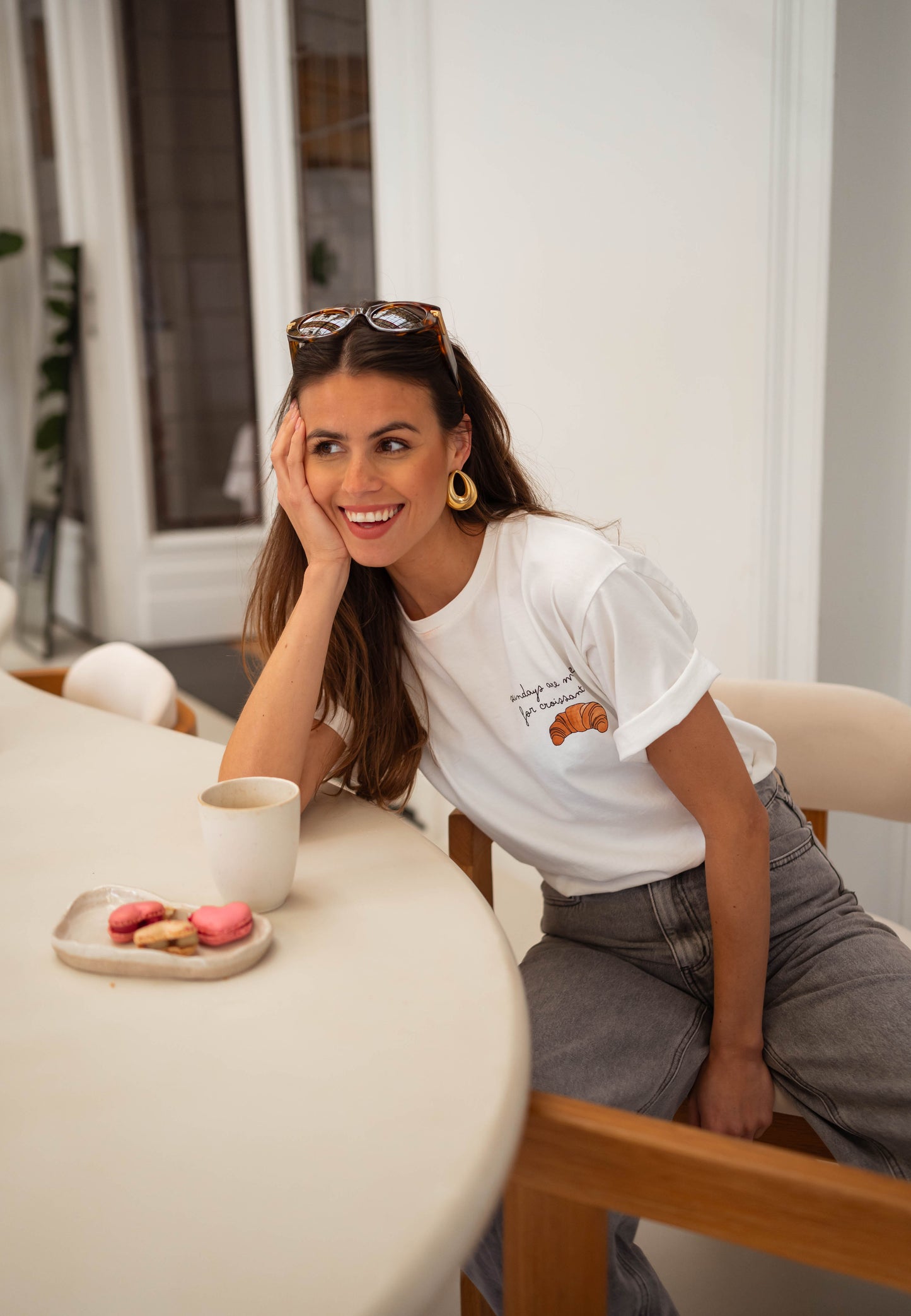 White Croissant T-shirt