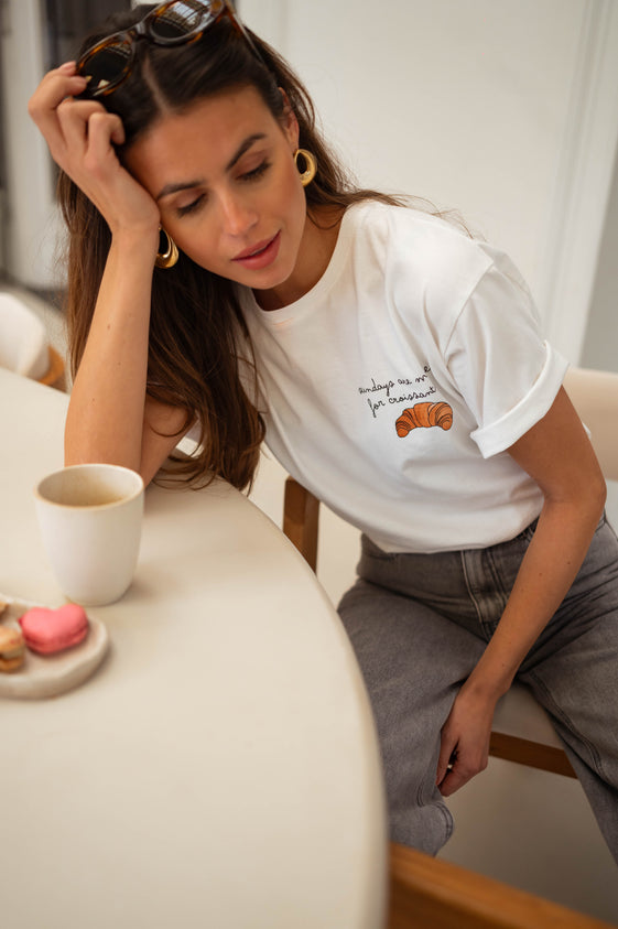 White Croissant T-shirt