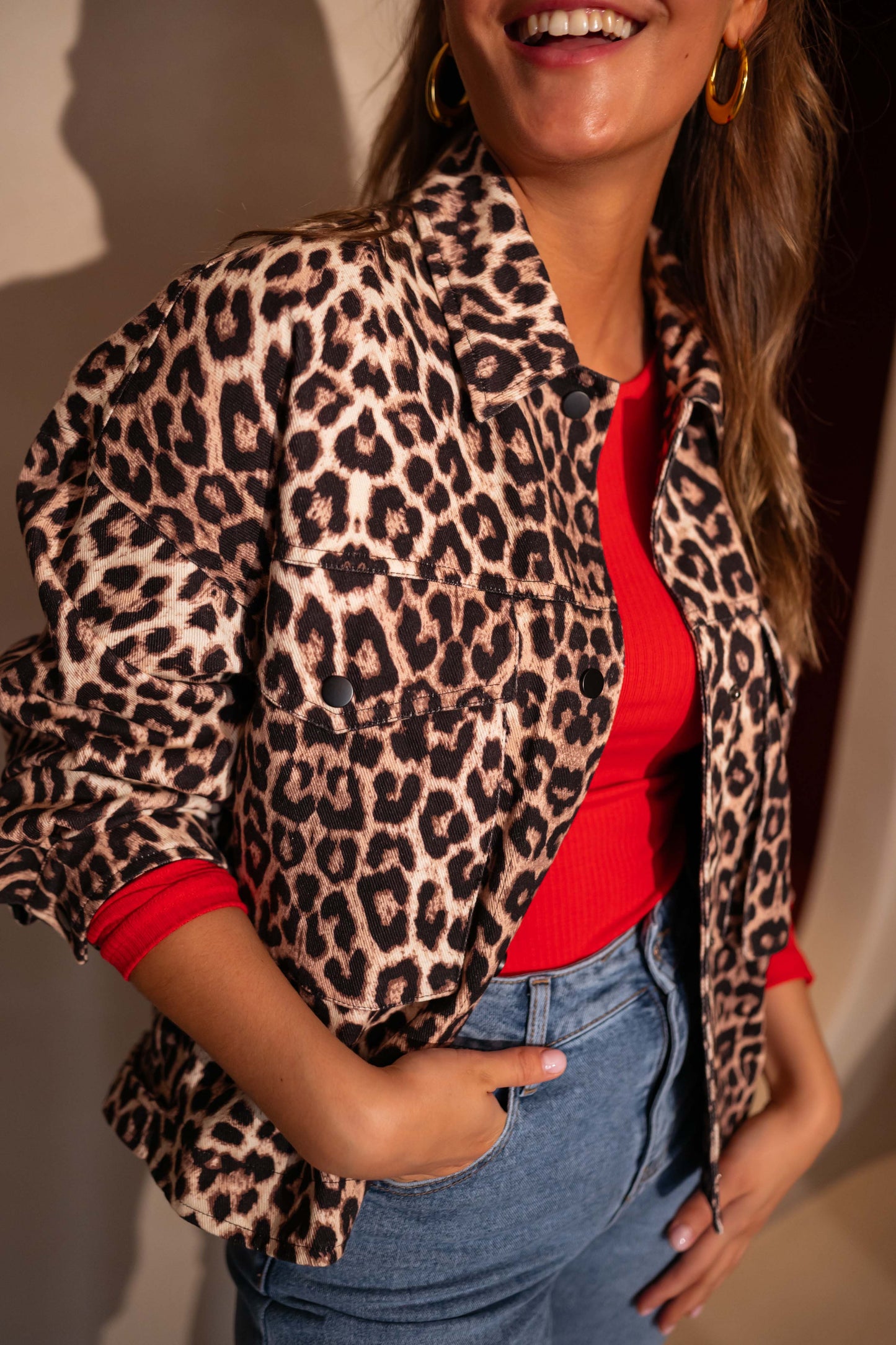 Leopard Denim Bosco Jacket