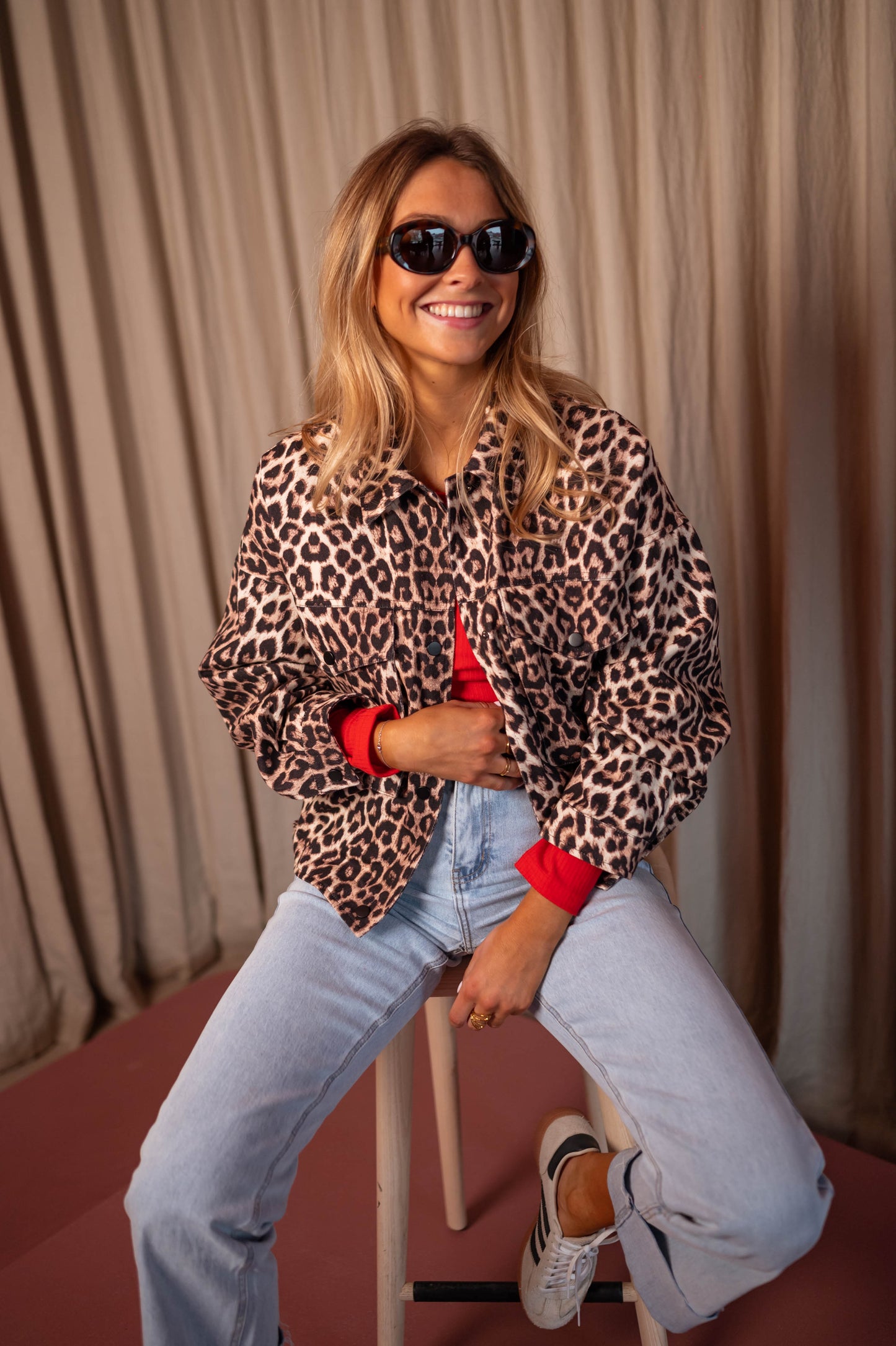 Leopard Denim Bosco Jacket