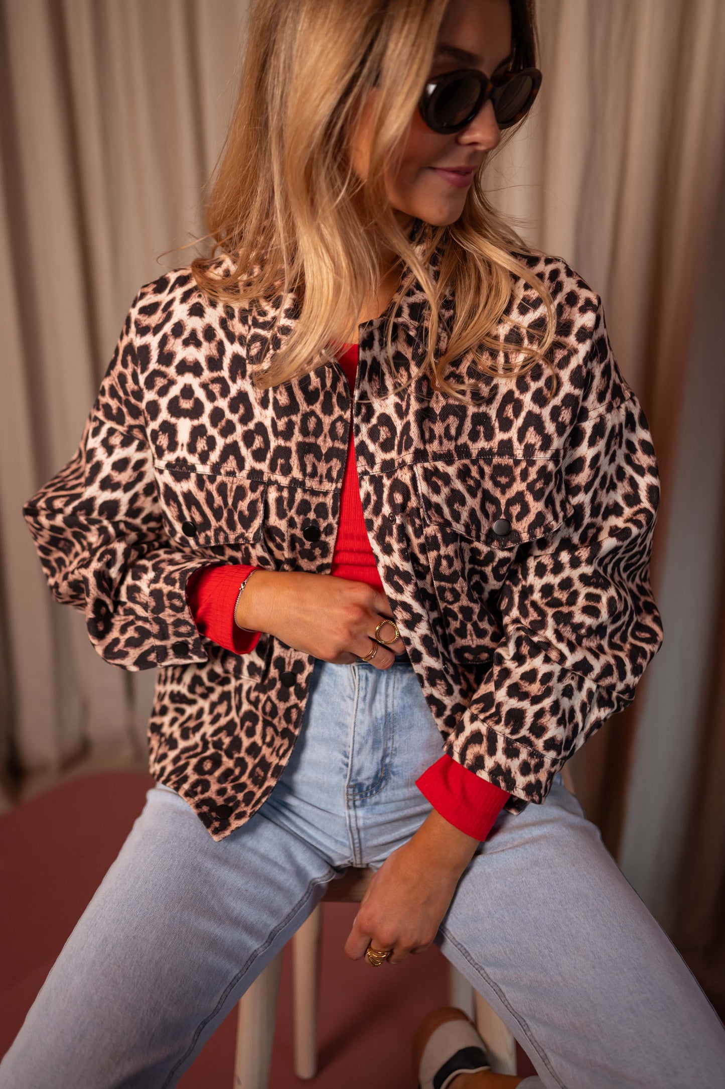 Leopard Denim Bosco Jacket