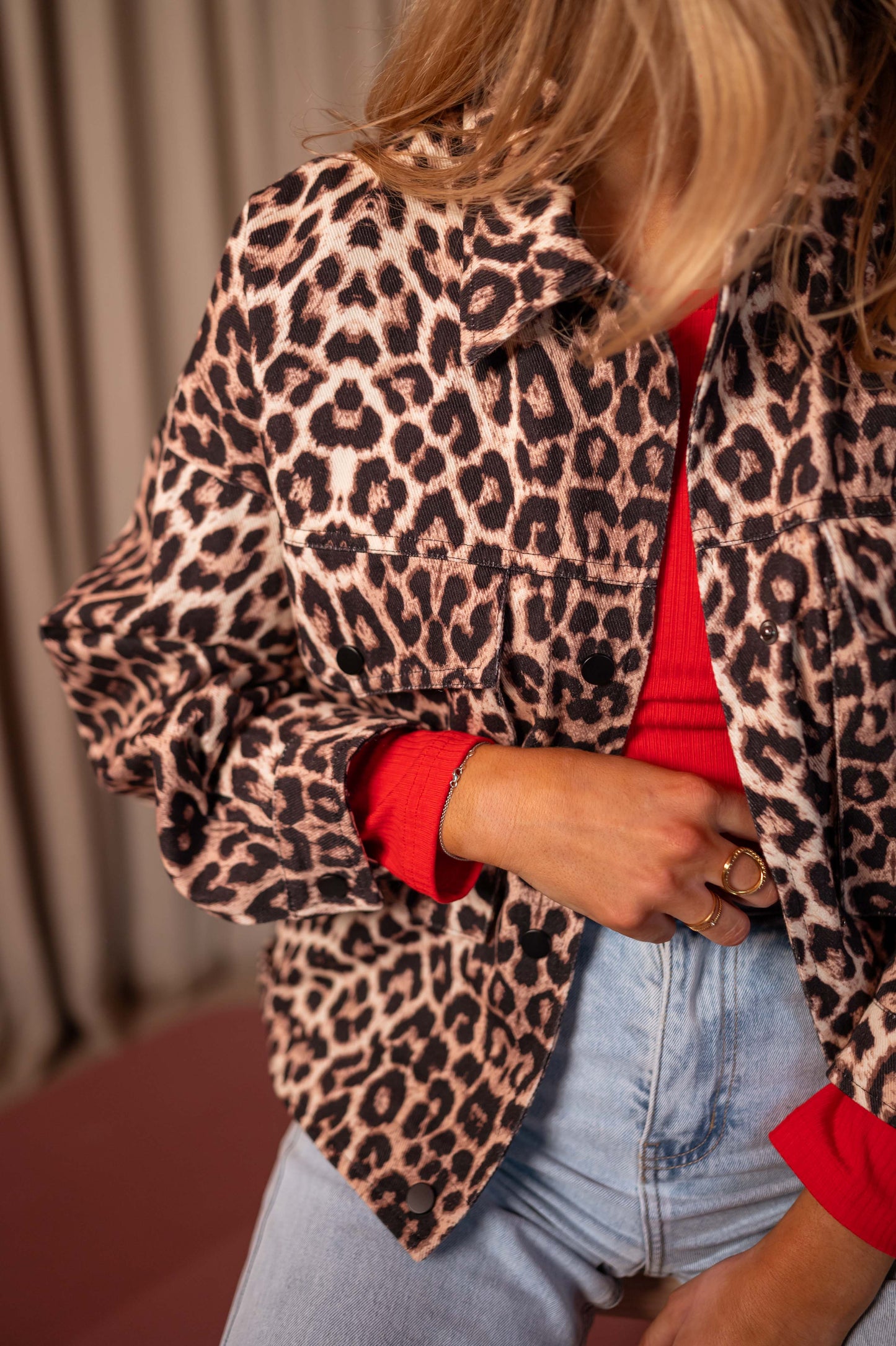 Leopard Denim Bosco Jacket