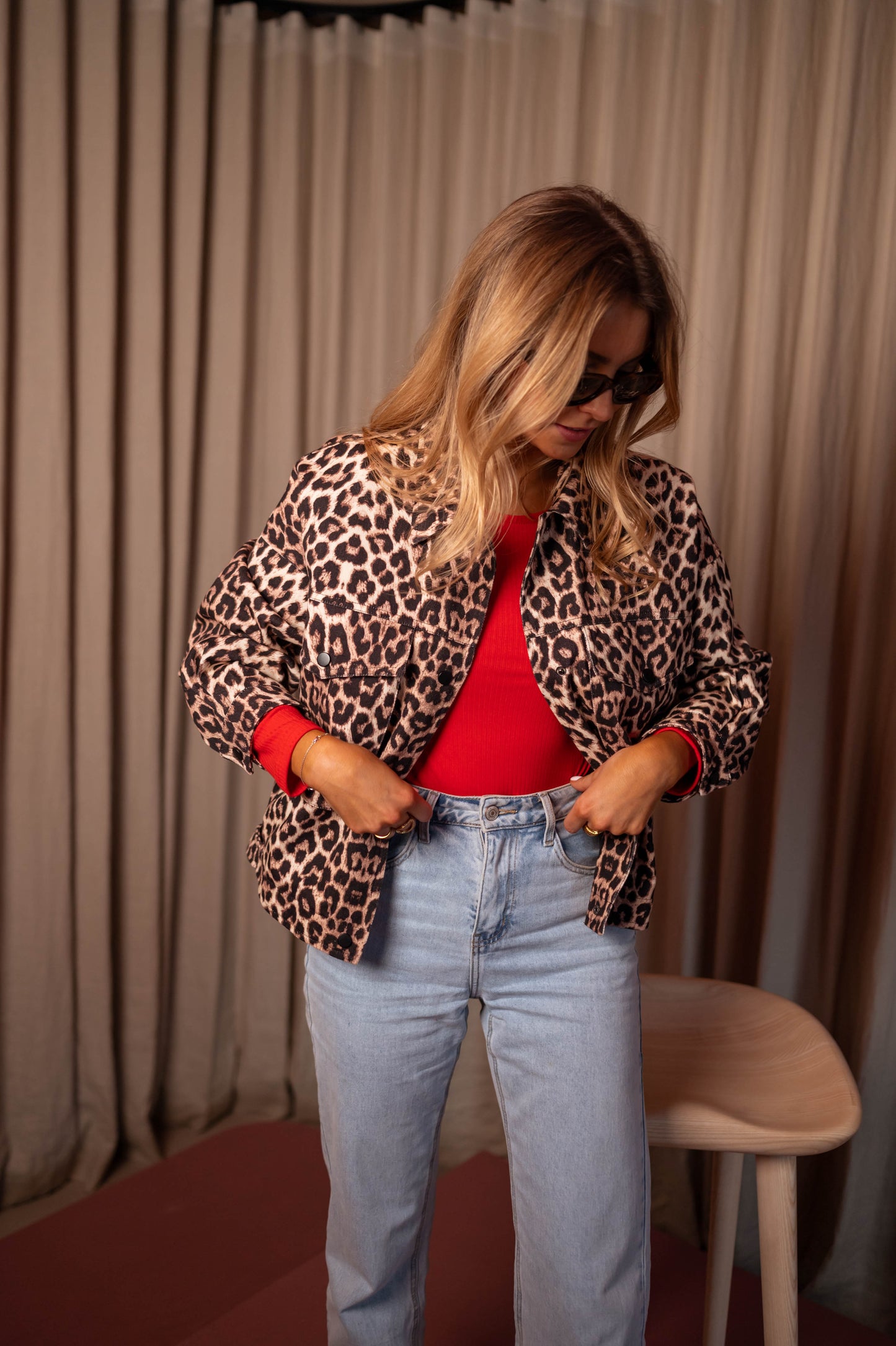 Leopard Denim Bosco Jacket