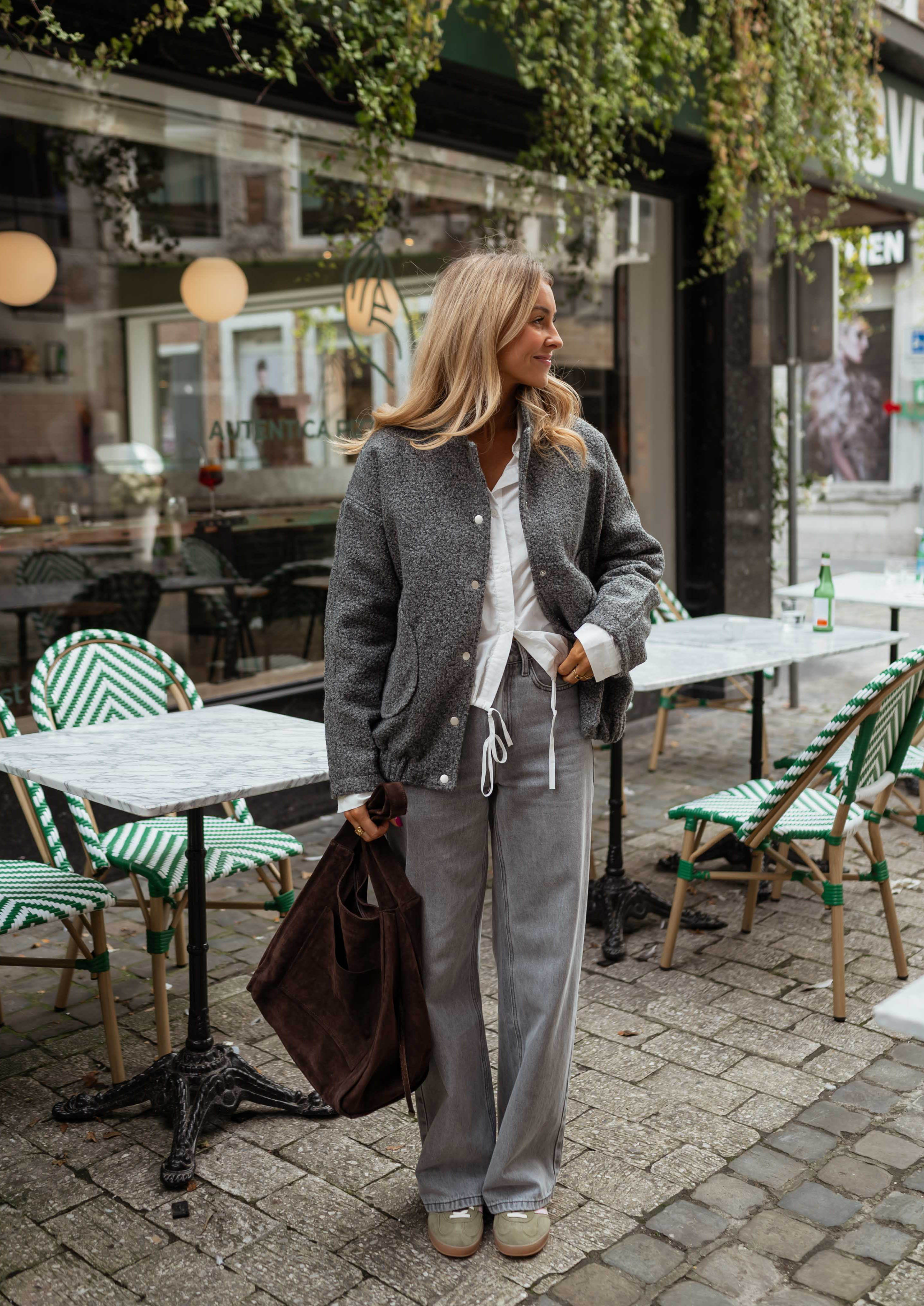 Brown Suede Pascal Bag