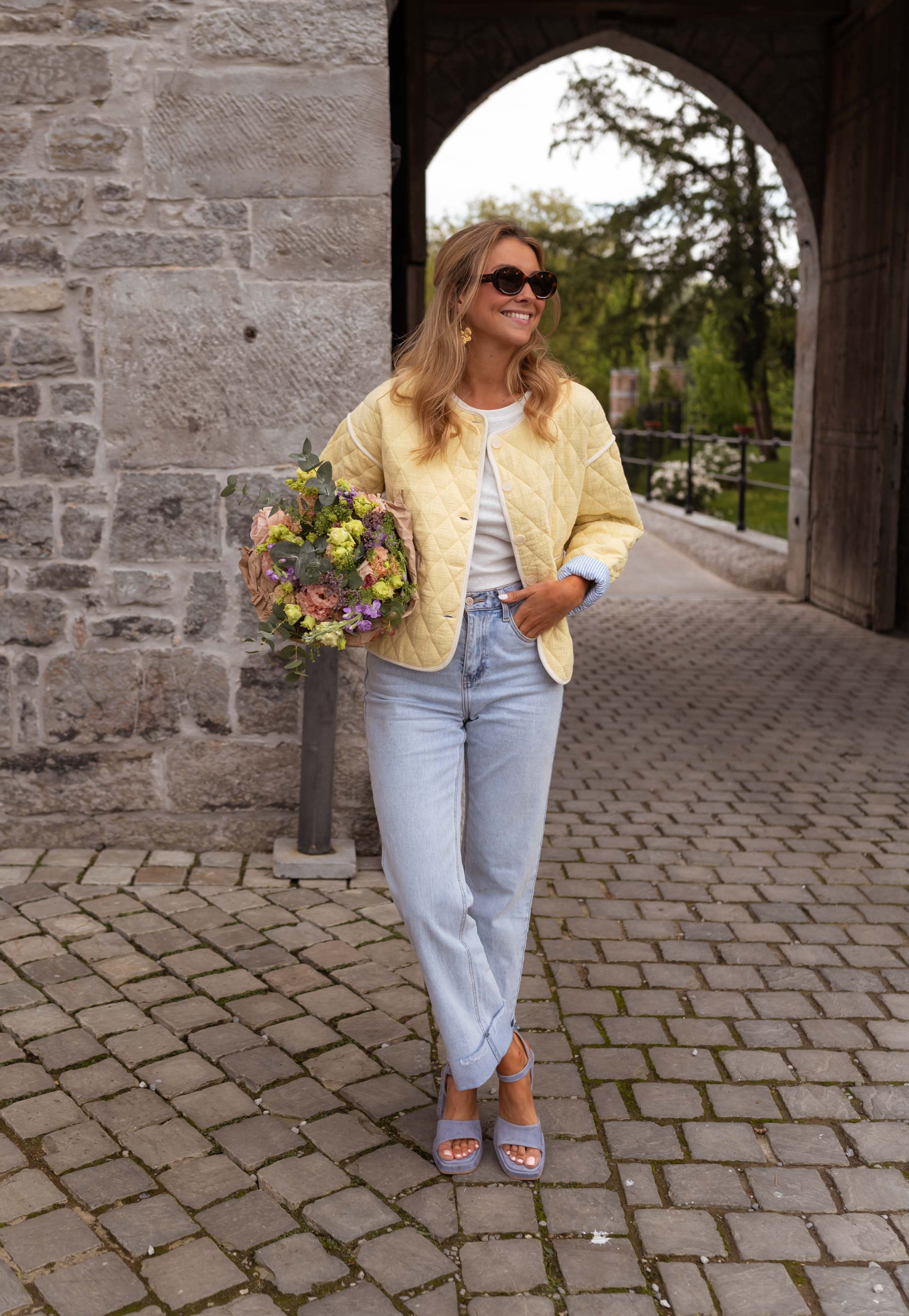 Light Yellow Milaya Jacket