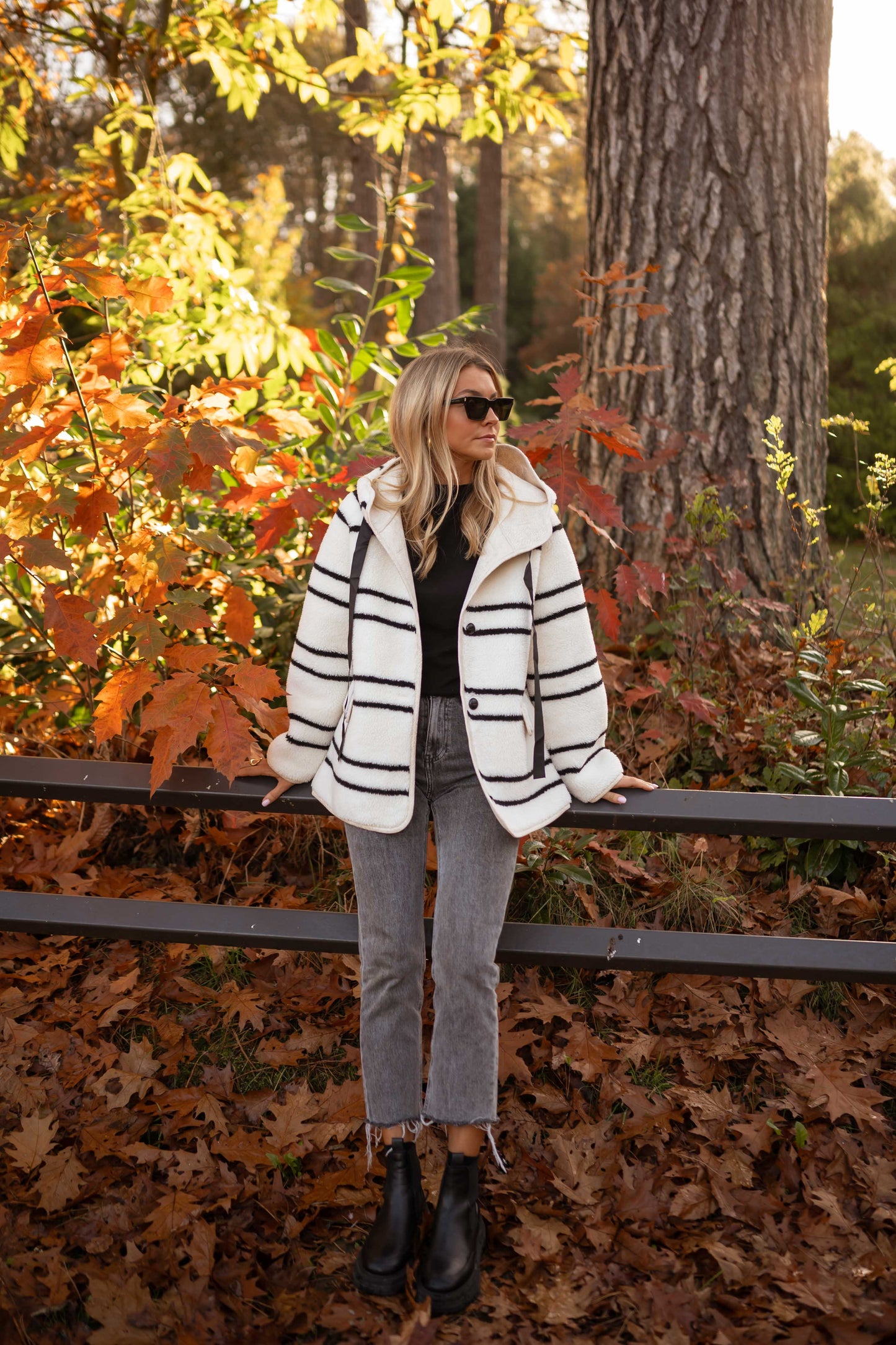 Ecru Striped Verane Jacket