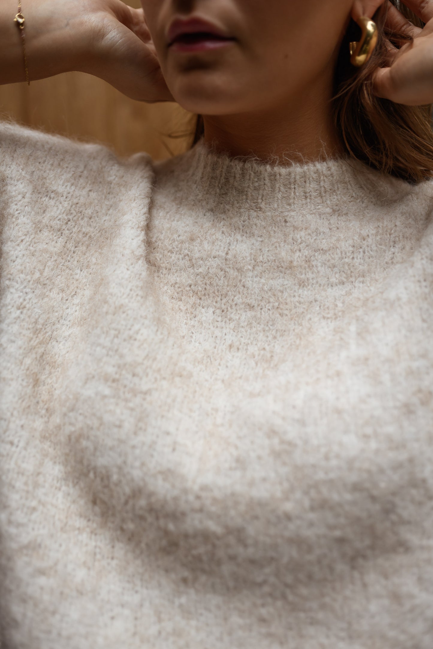 Beige Luck Sweater