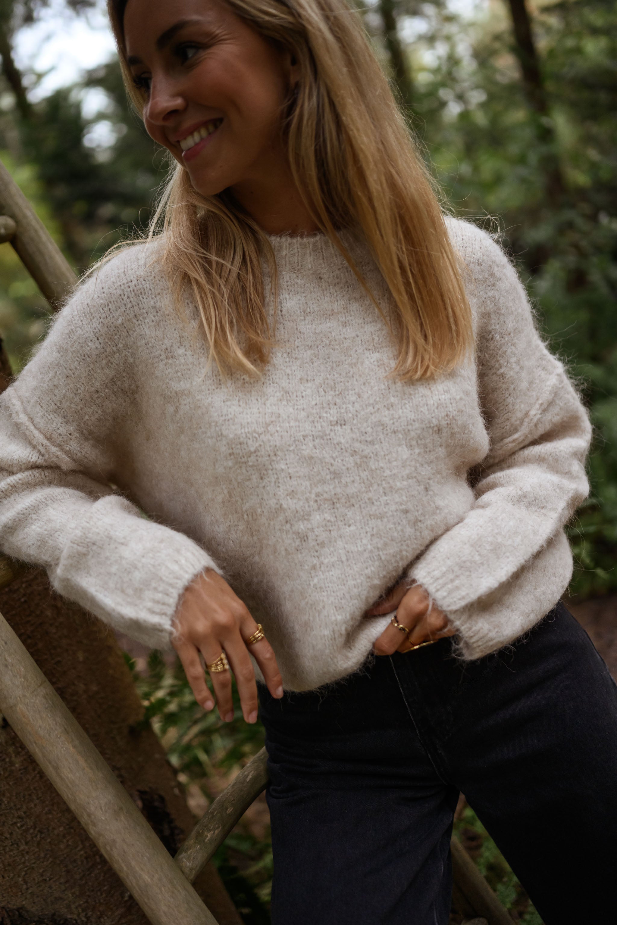 Beige Luck Sweater
