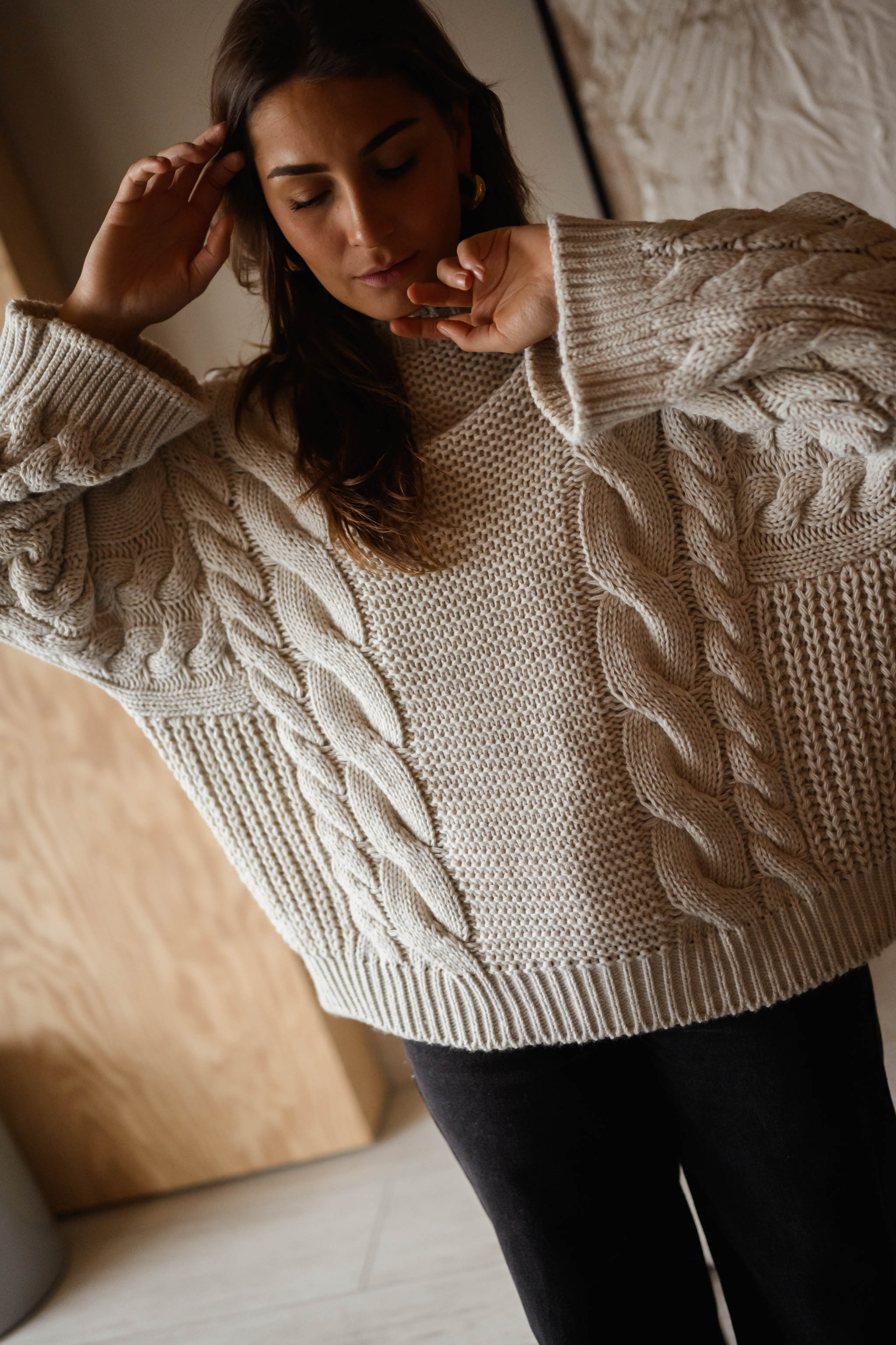Beige Lupo Sweater