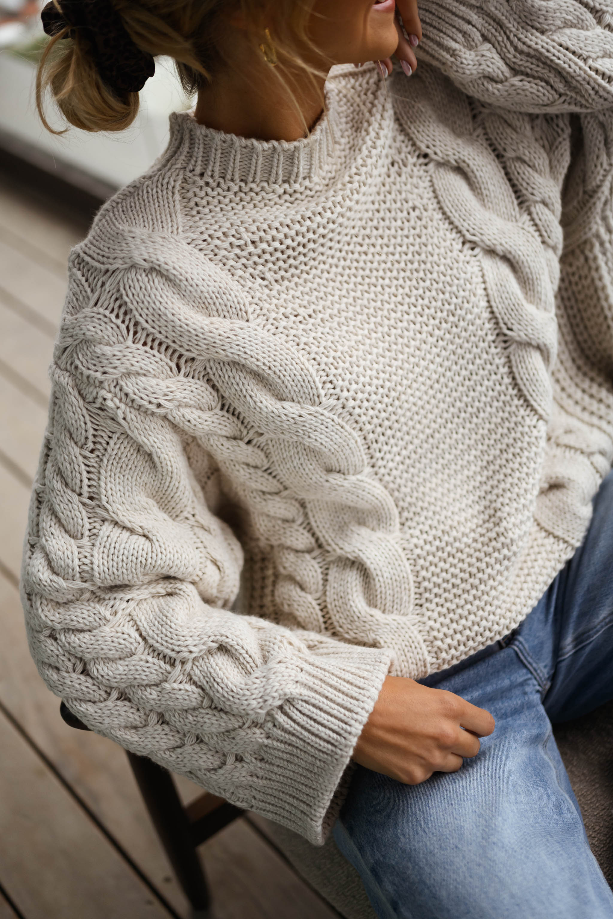 Beige Lupo Sweater