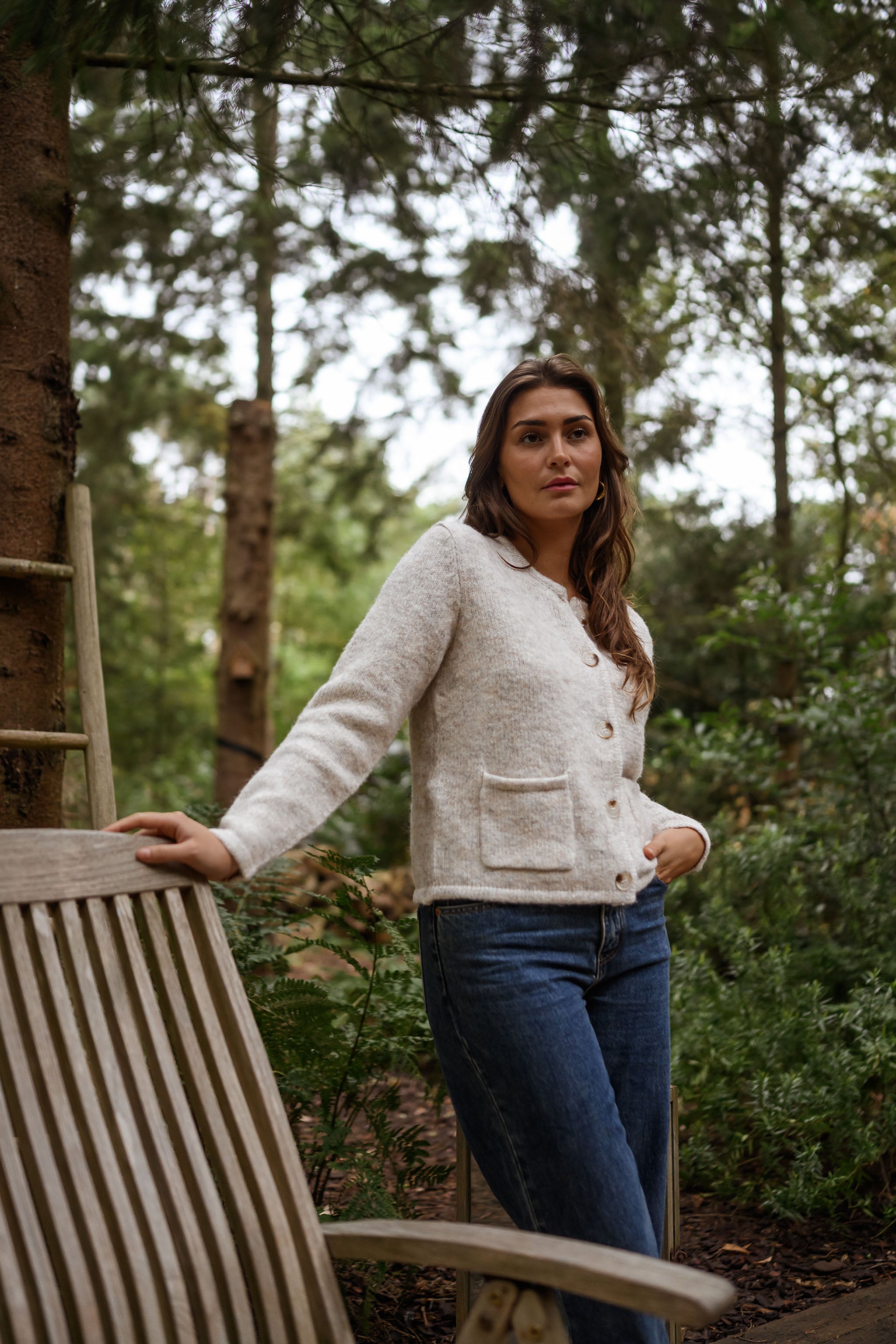 Beige Milene Cardigan