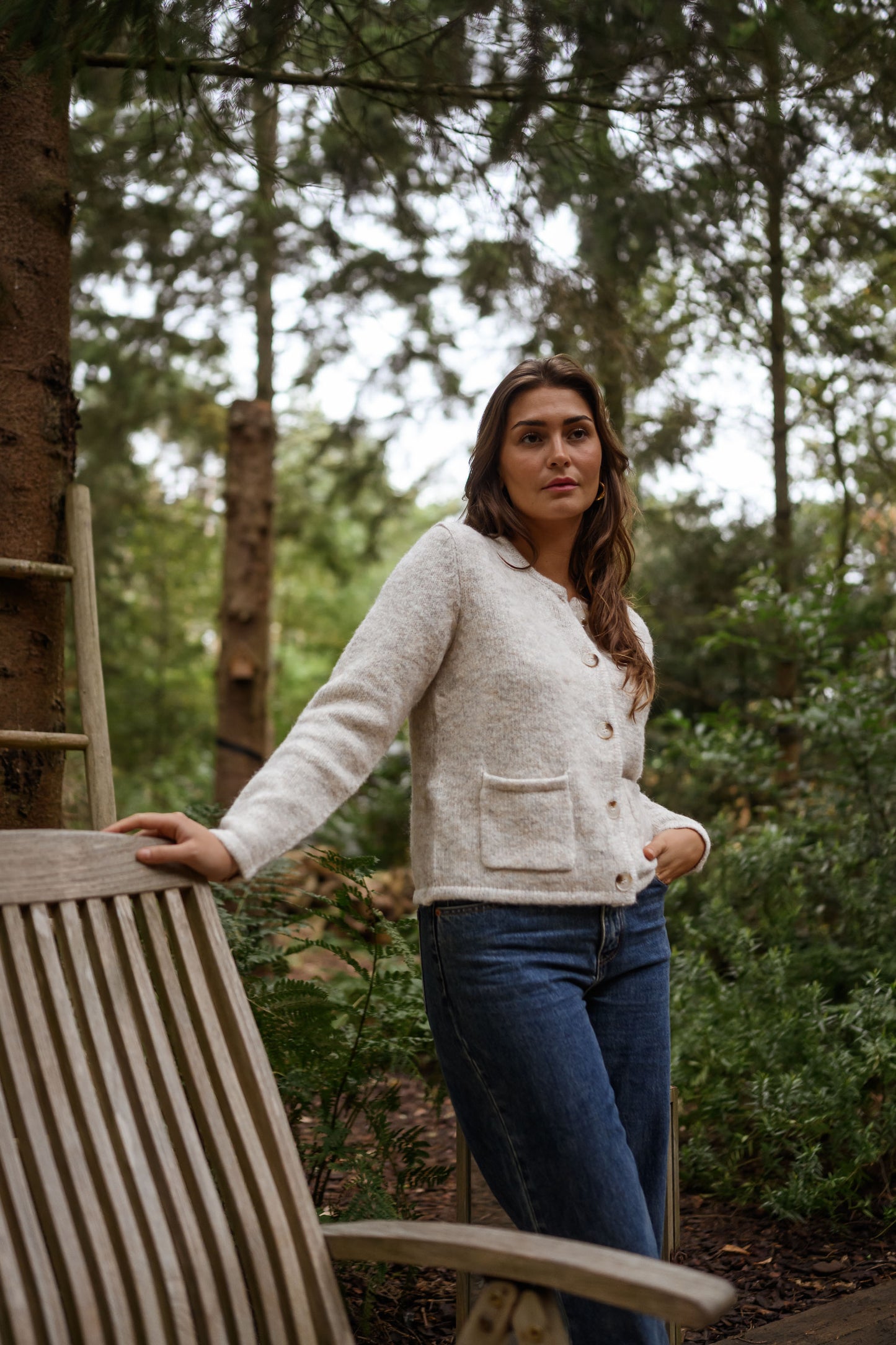 Beige Milene Cardigan