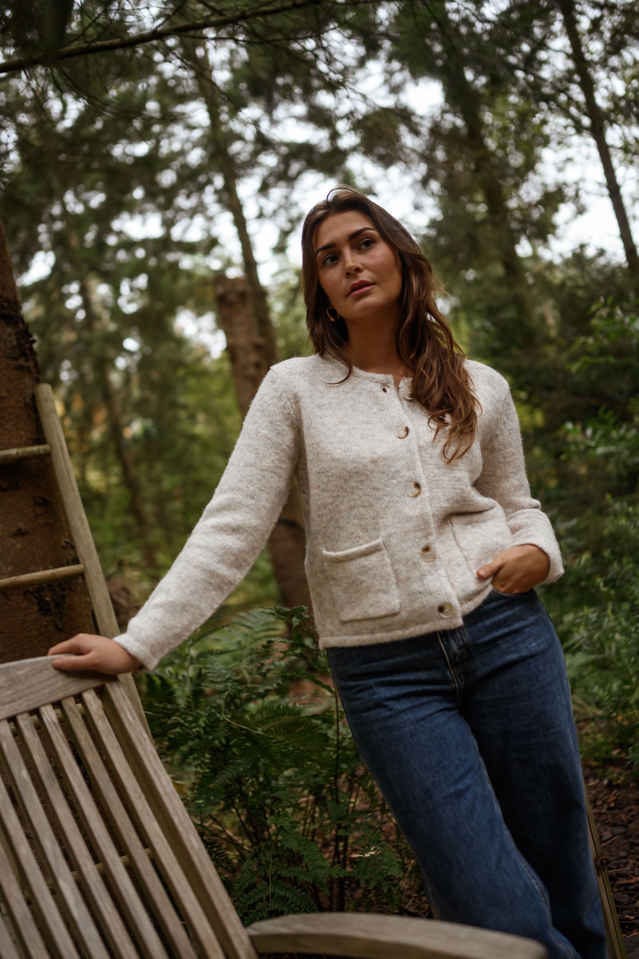 Beige Milene Cardigan