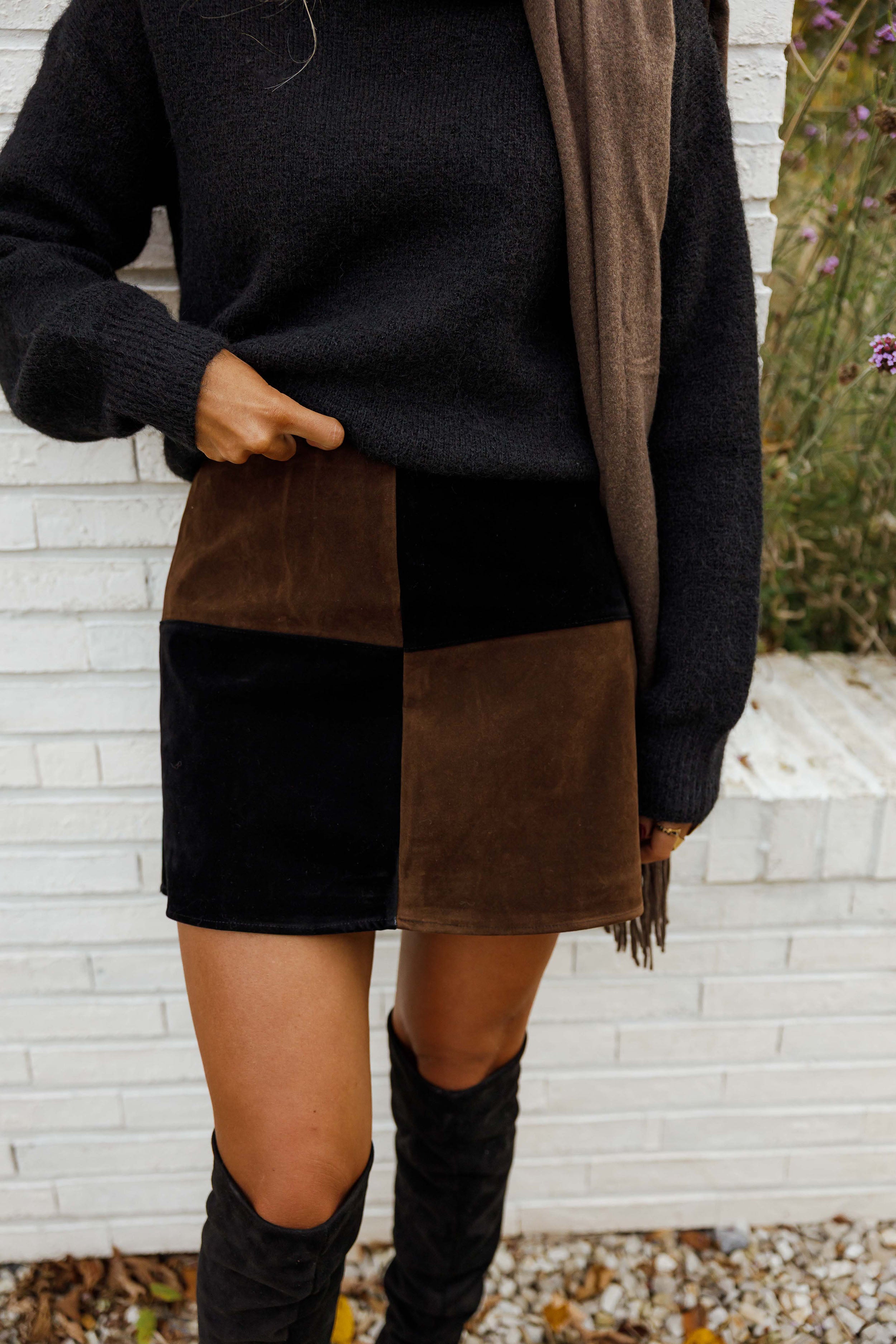 Black and Brown Asan Skirt
