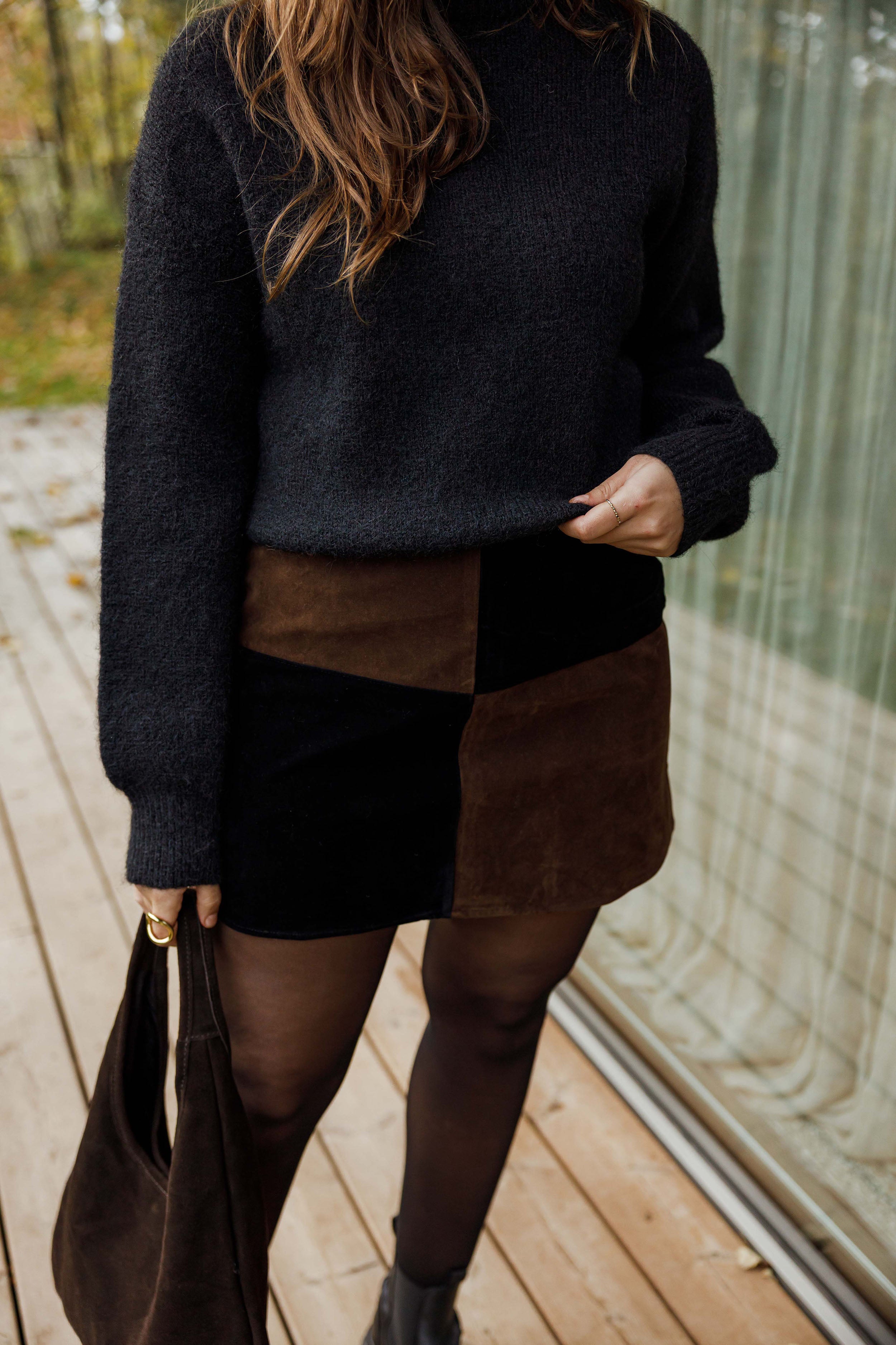 Black and Brown Asan Skirt