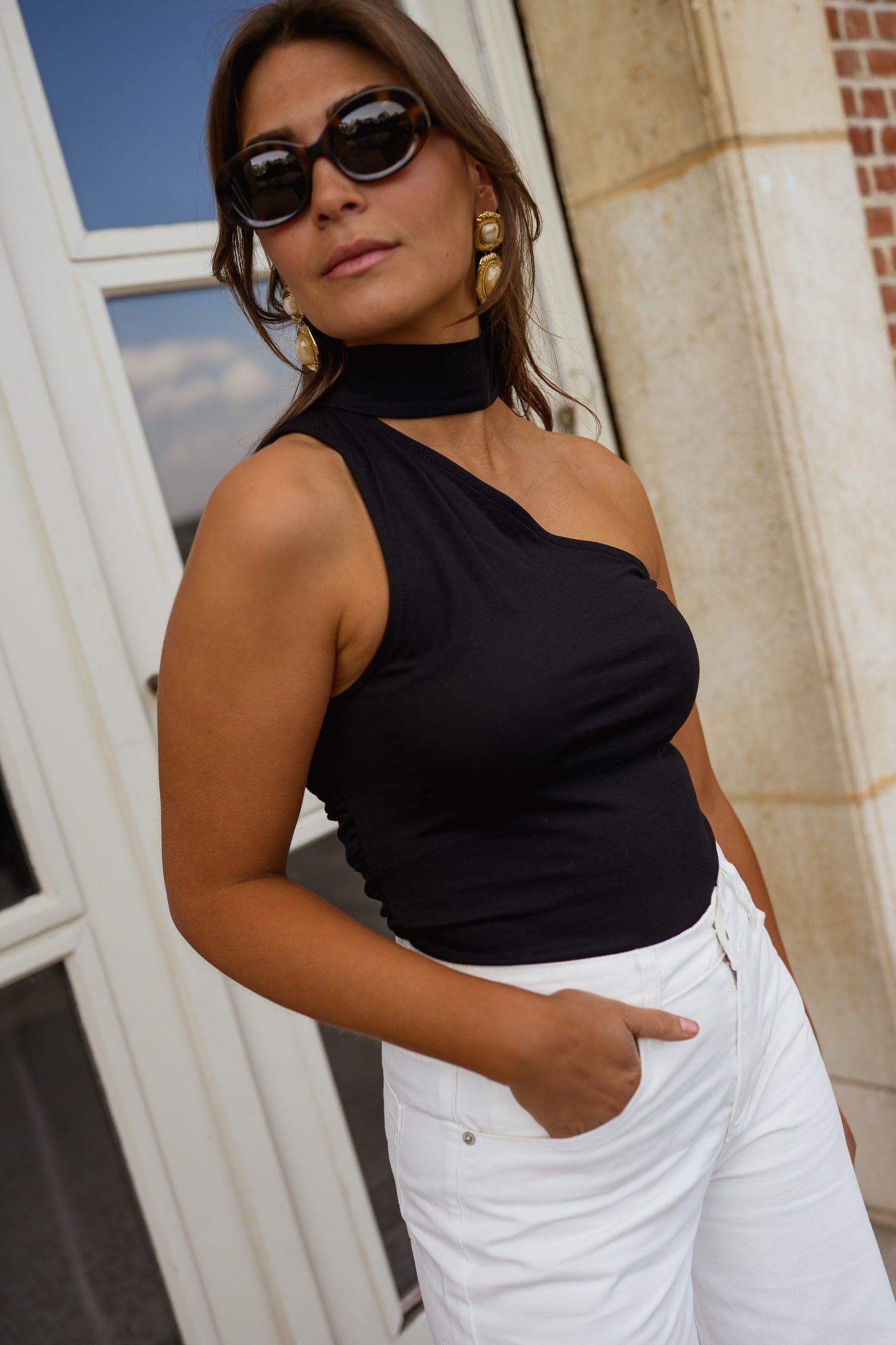 Black Coralie Top