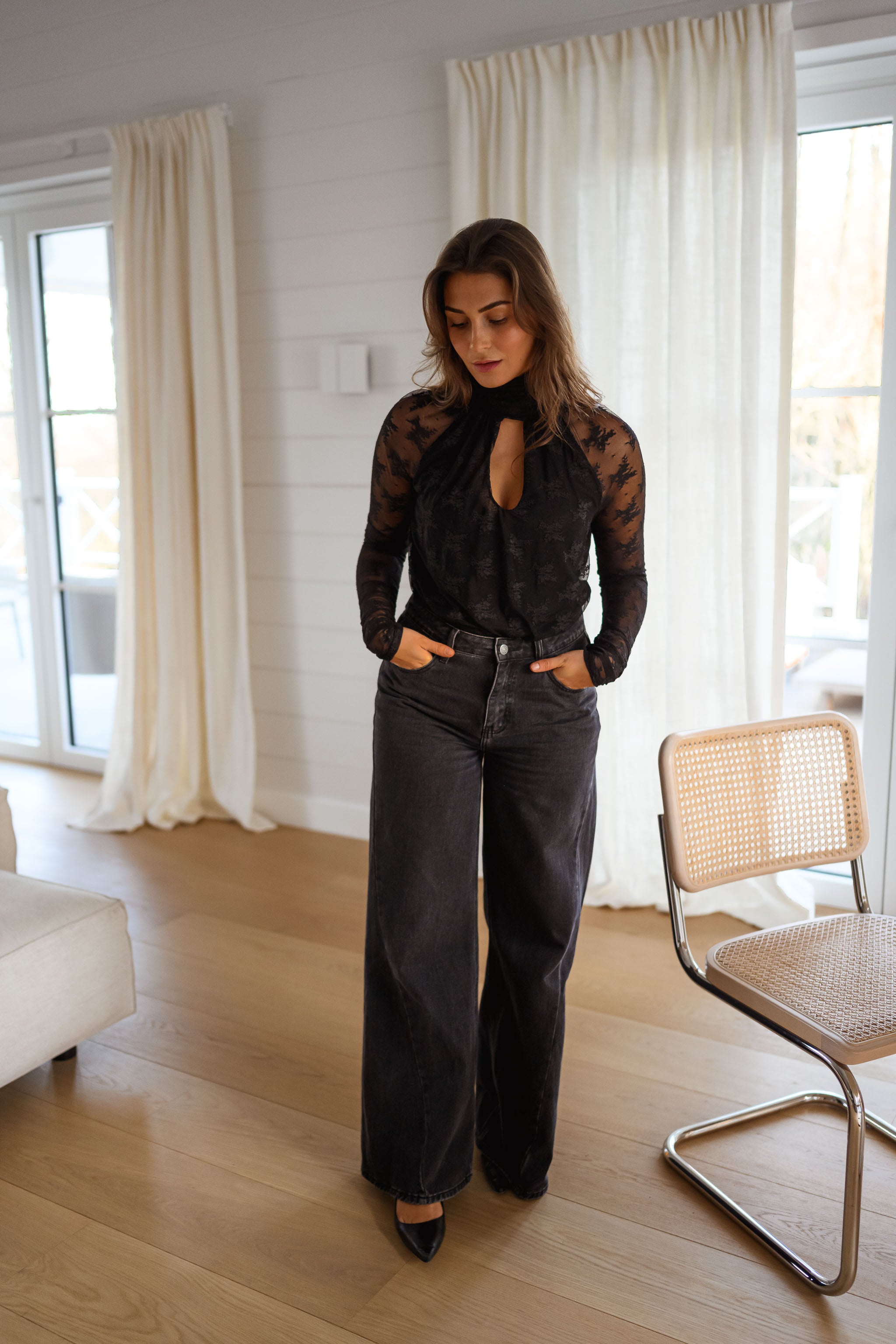 Black Lace Millie Bodysuit