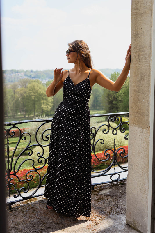 Black Polka Dot Adelaide Dress