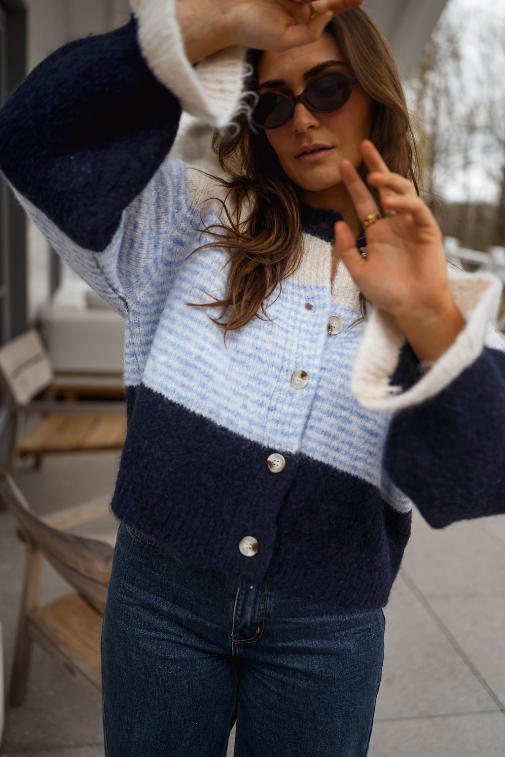 Blue Amren Cardigan – Easy Clothes North America