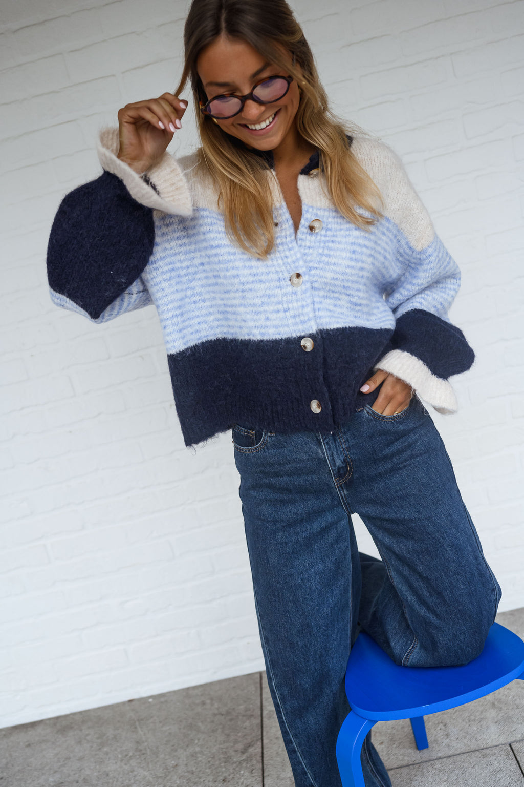Blue Amren Cardigan – Easy Clothes North America