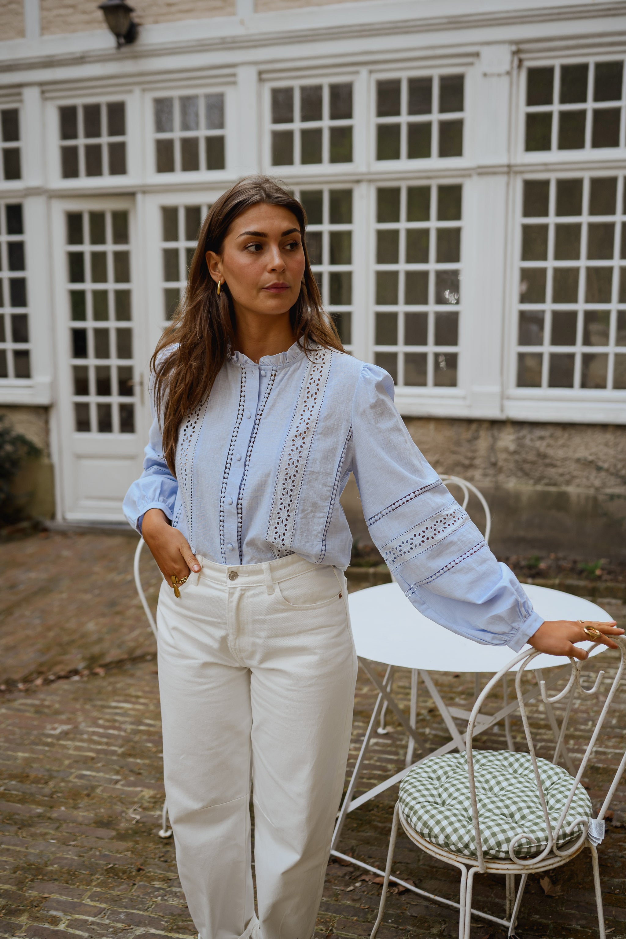 Blue Grain Blouse