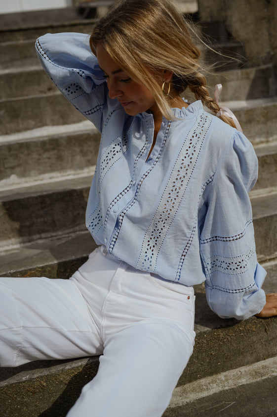 dress blouse Blue Grain Blouse – Easy Clothes North America