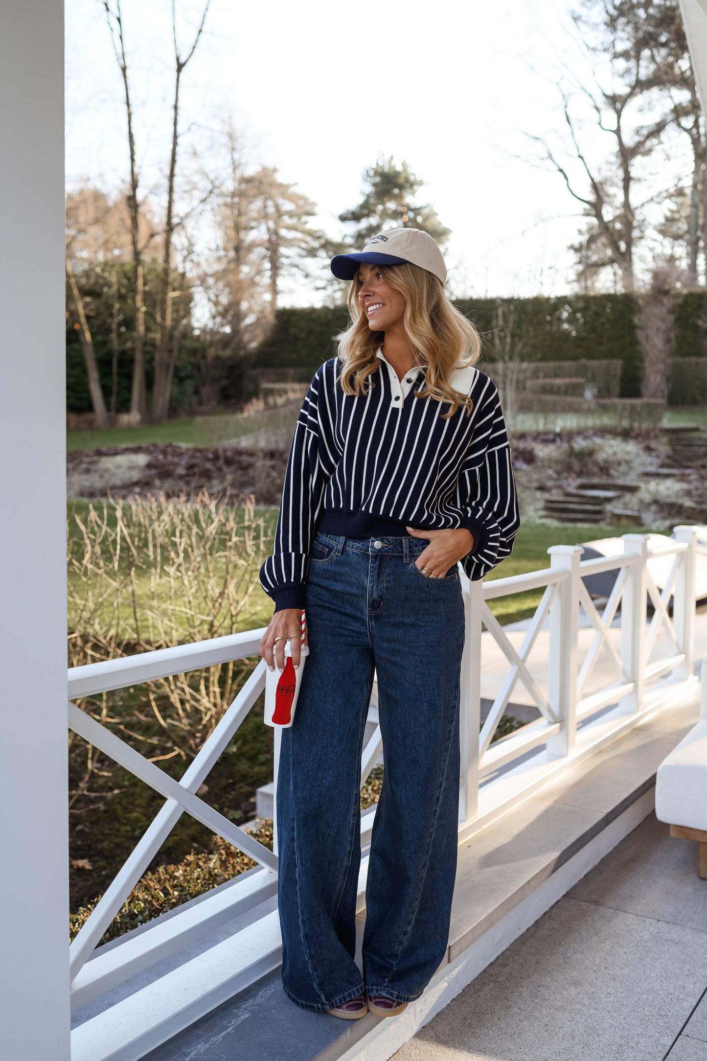 Blue Striped Azriel Sweater