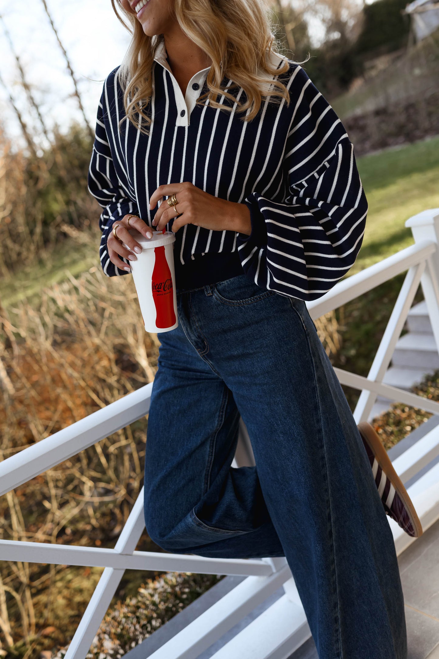 Blue Striped Azriel Sweater