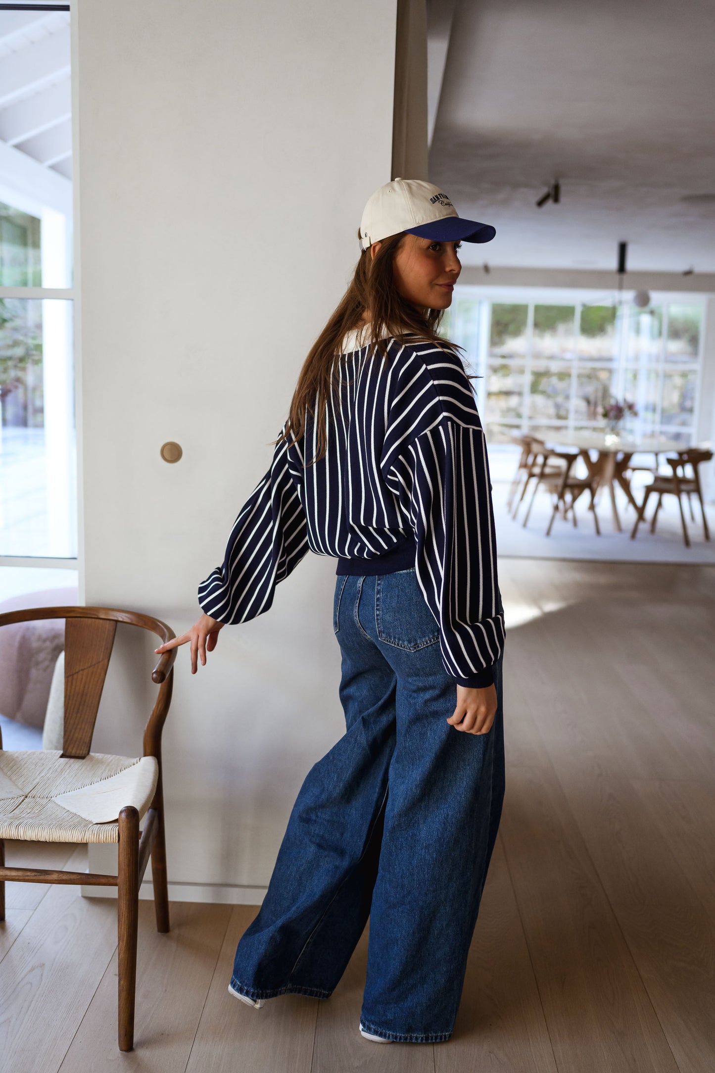 Blue Striped Azriel Sweater