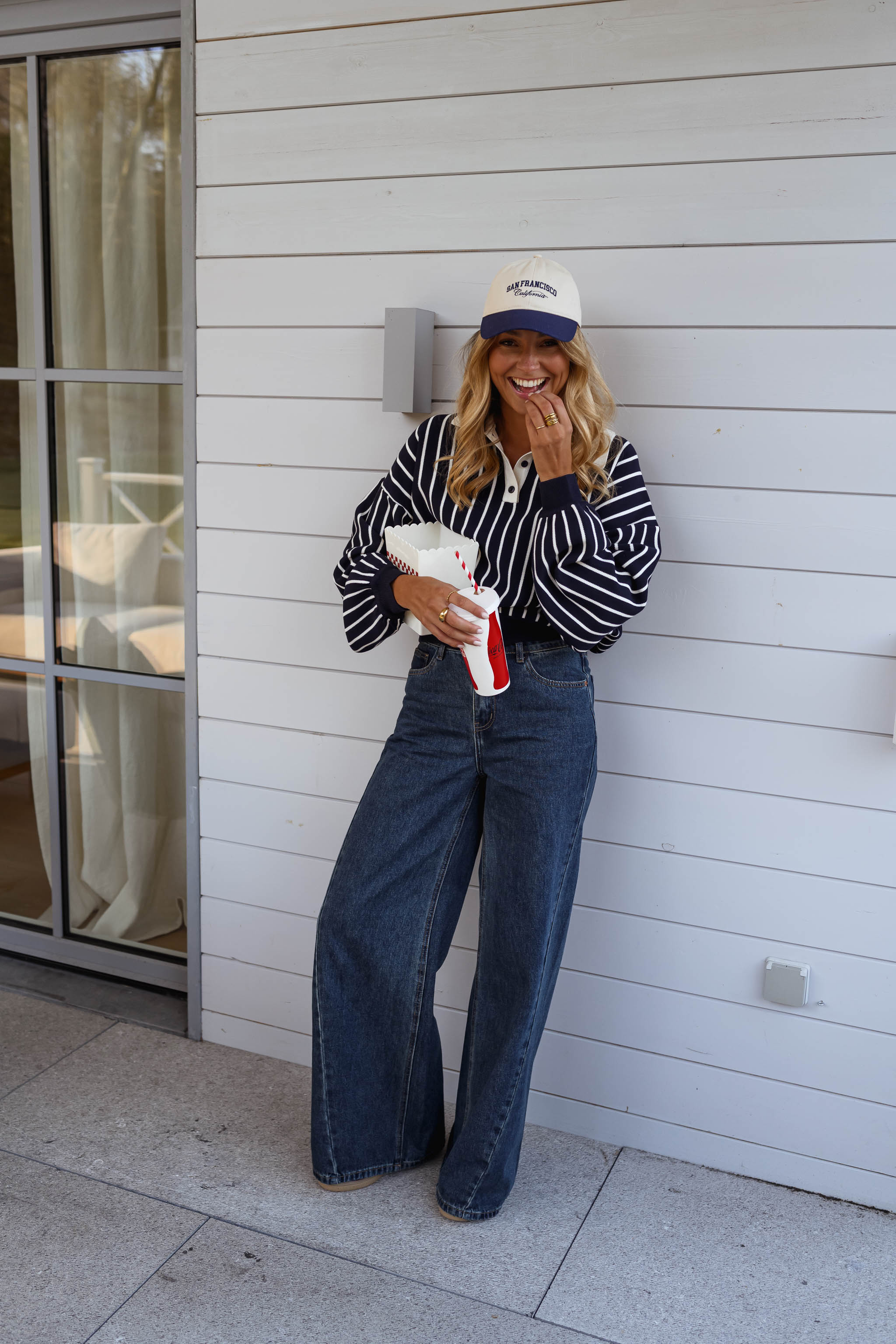 Blue Striped Azriel Sweater