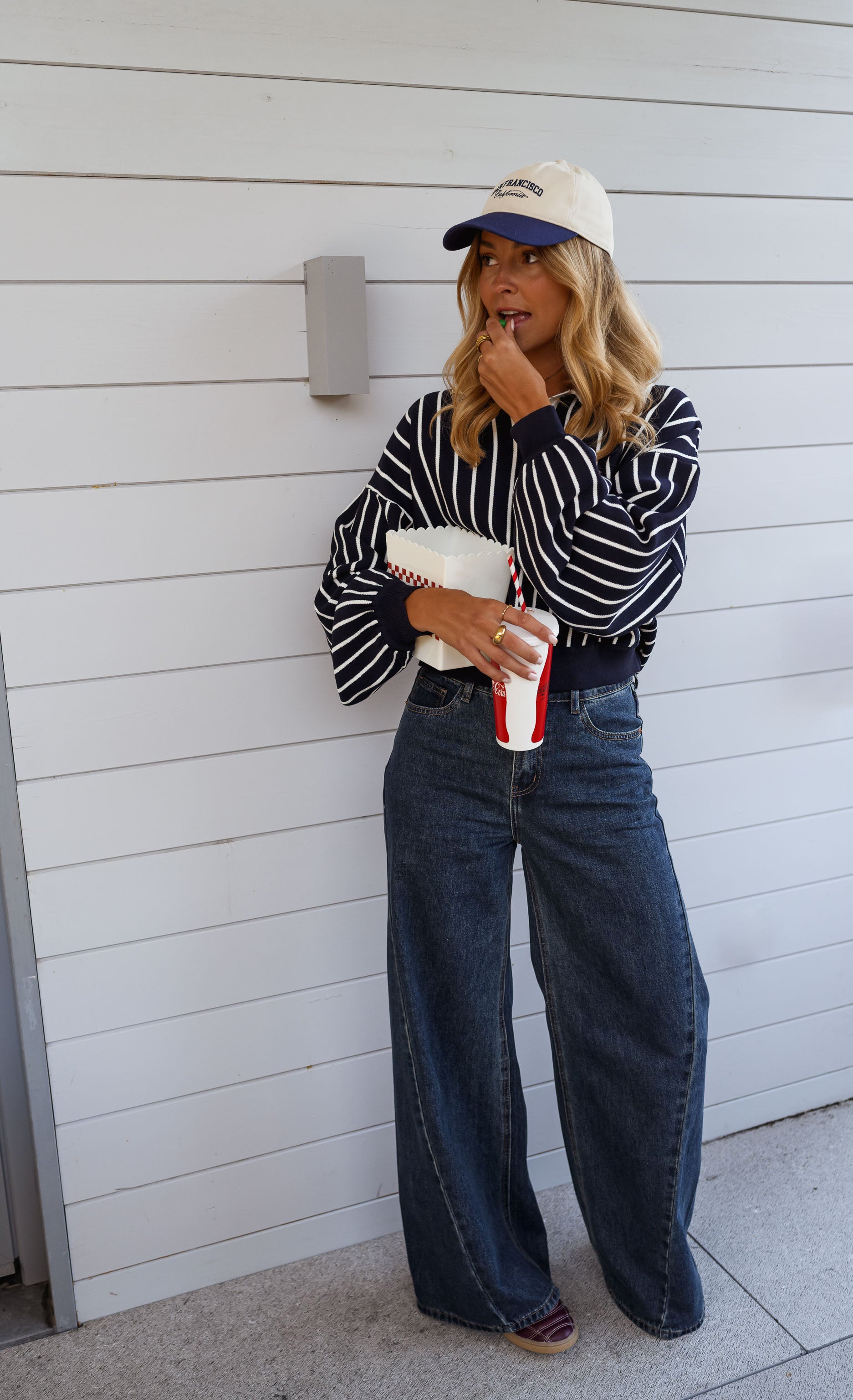 Blue Striped Azriel Sweater